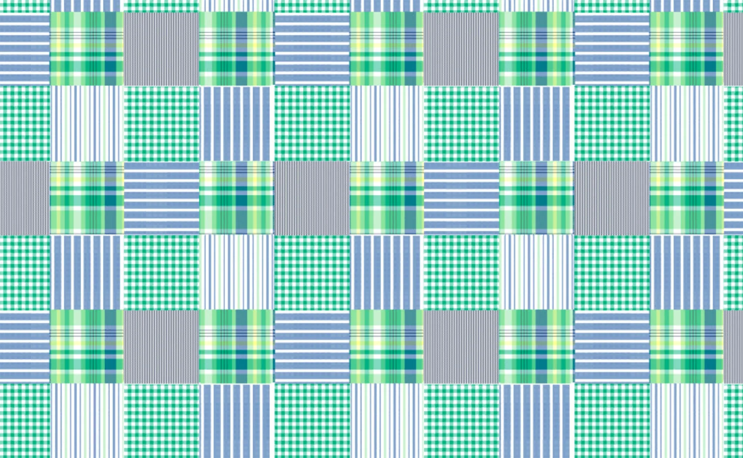  This patchwork plaid, and its six separate plaid patterns, was all designed in NedGraphics and brought together into this repeating patchwork pattern. 