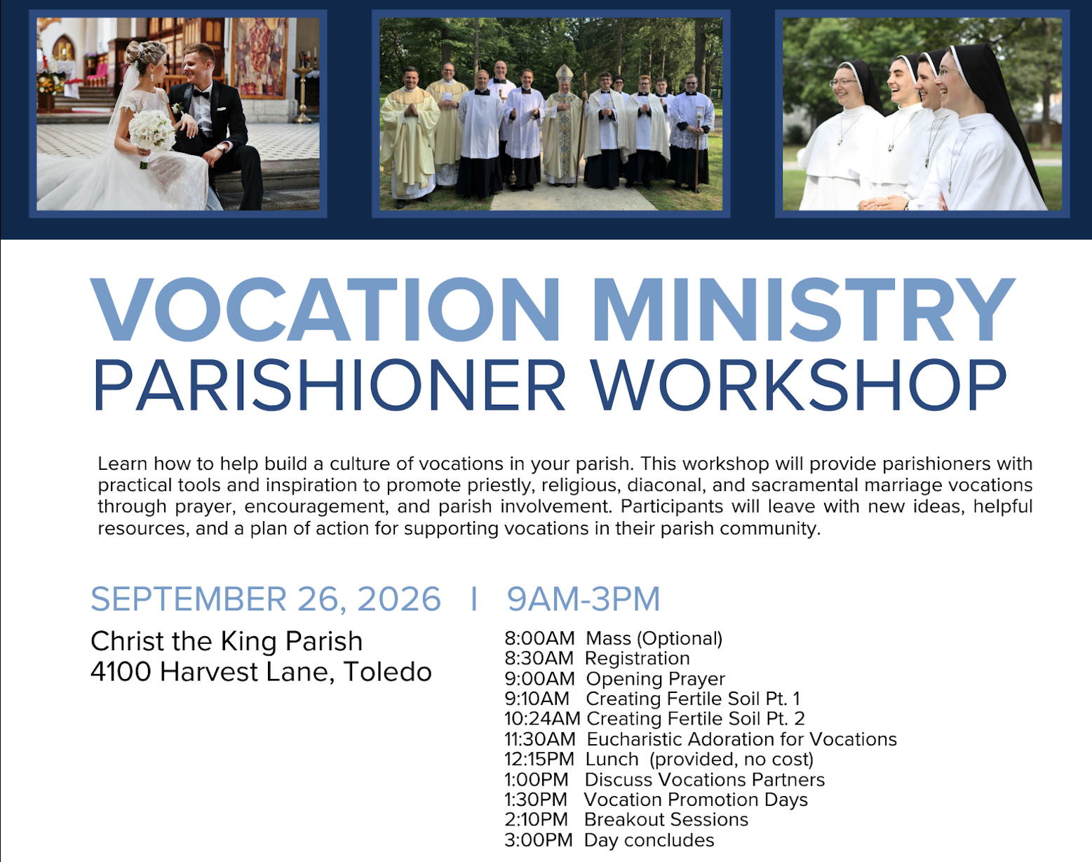 Vocation Ministry Parishioner Workshop