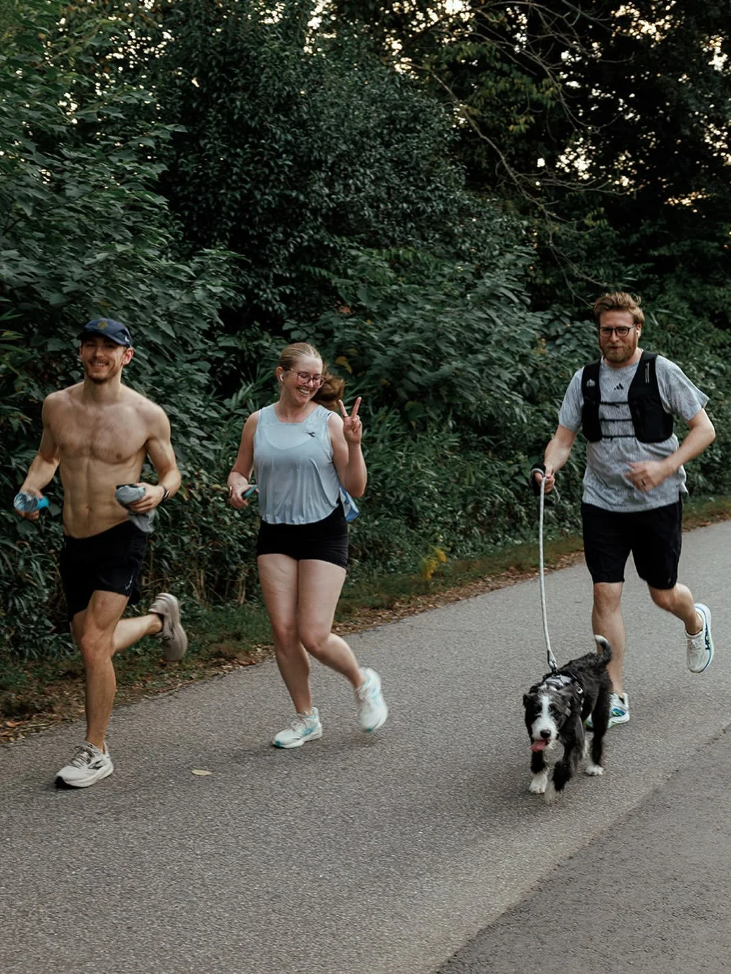 Gotta run! Prismo has been loving going to @runclubgvl !! ICYMI we adopted him in July from @greenvillehumane and he has been the BEST (crazy, sweet, adorable little ~at the moment~ landshark lol) 

On another note, it&rsquo;s the perfect time to sta