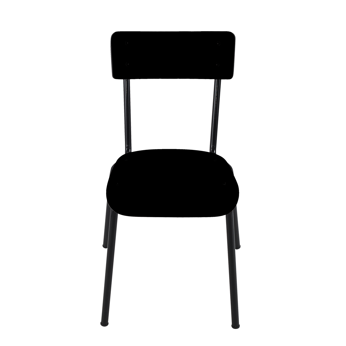 CHAISE SUZIE NOIR PIEDS NOIRS -  PVC TTC .JPG