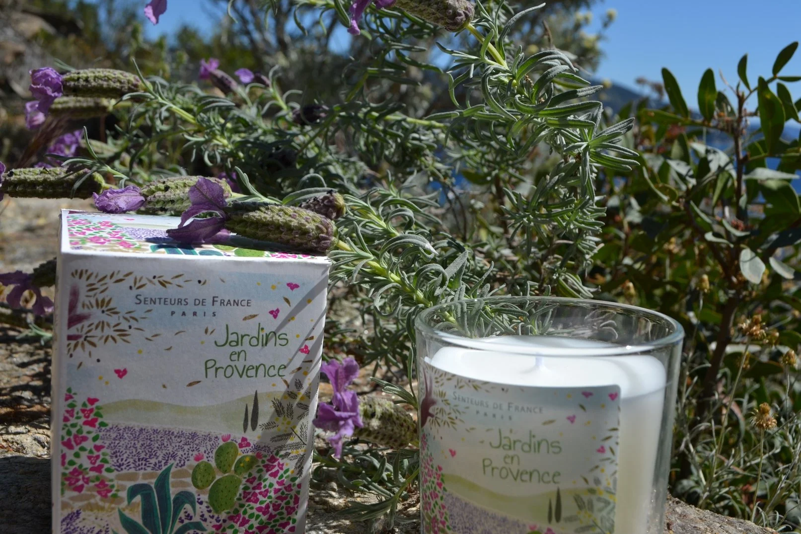 Lavender Jardins en Provence candle - Senteurs de France