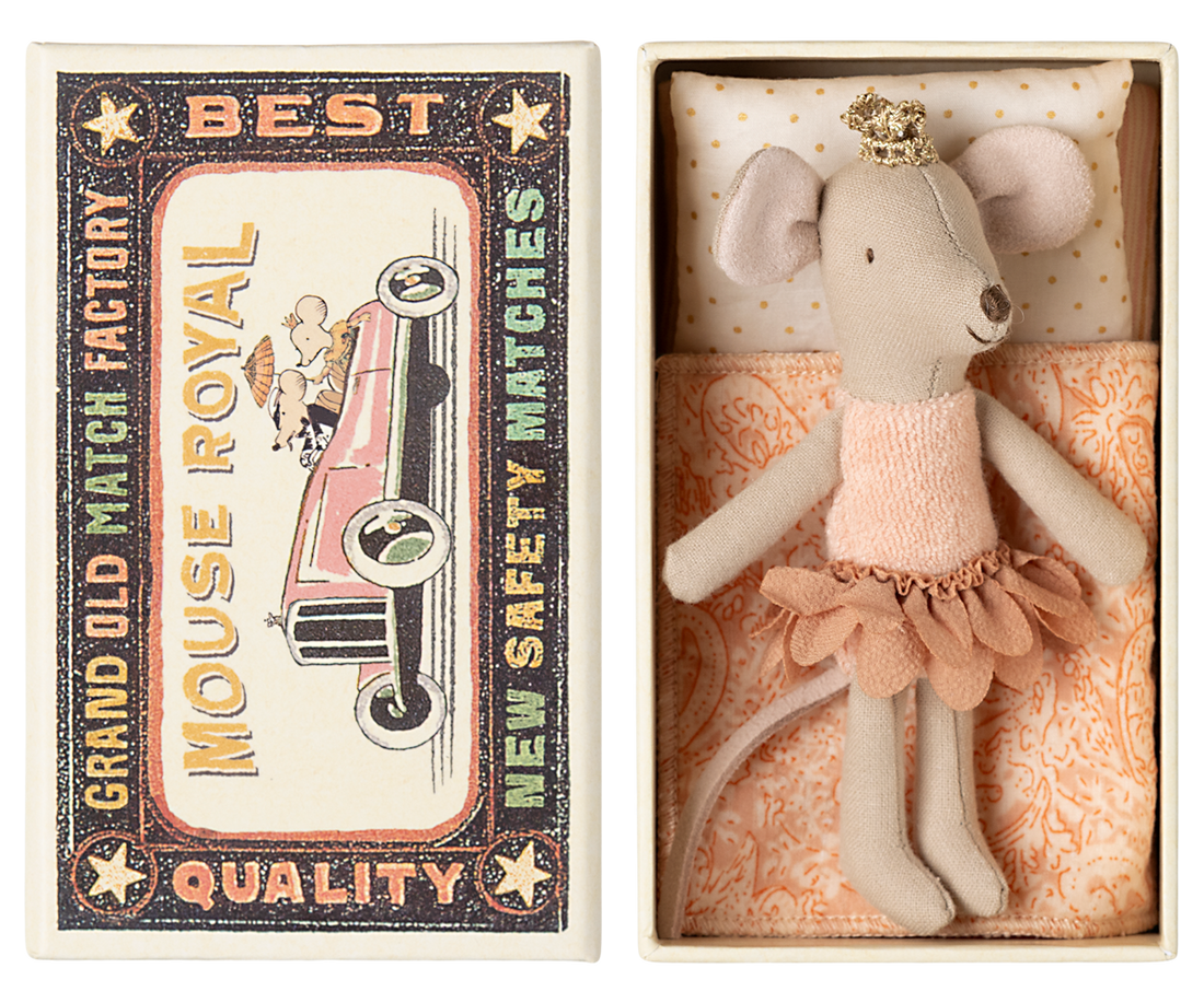 Princess Mouse little Sister in a matchbox - Maileg