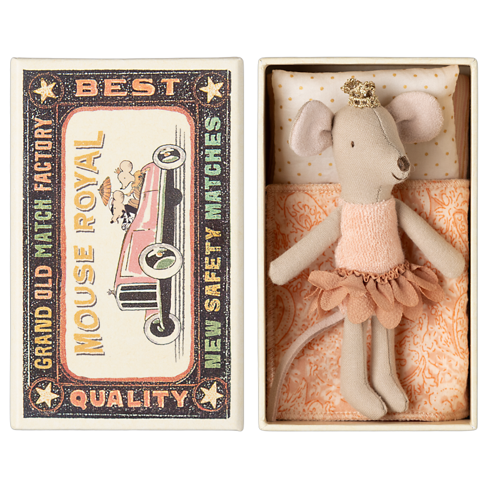 Princess Mouse little Sister in a matchbox - Maileg