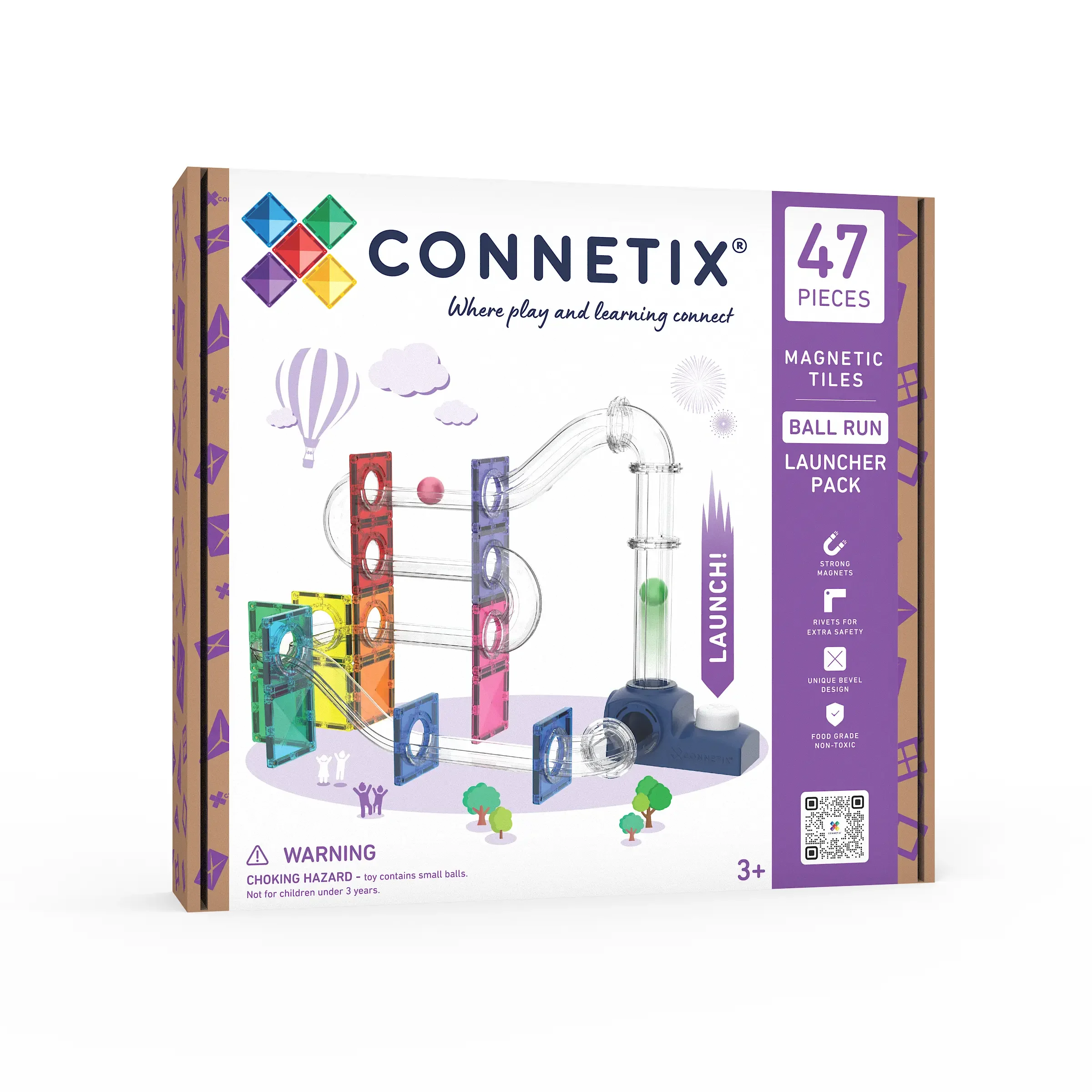 Ball Run Launcher Pack 47 pc - Connetix