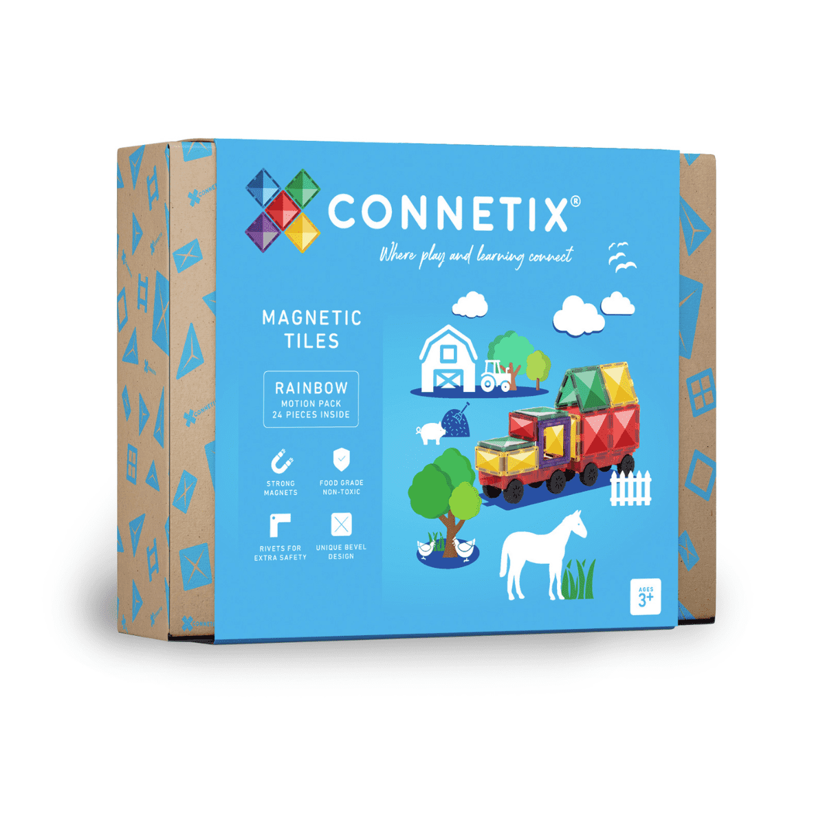 Rainbow Motion Pack 24 pc - Connetix