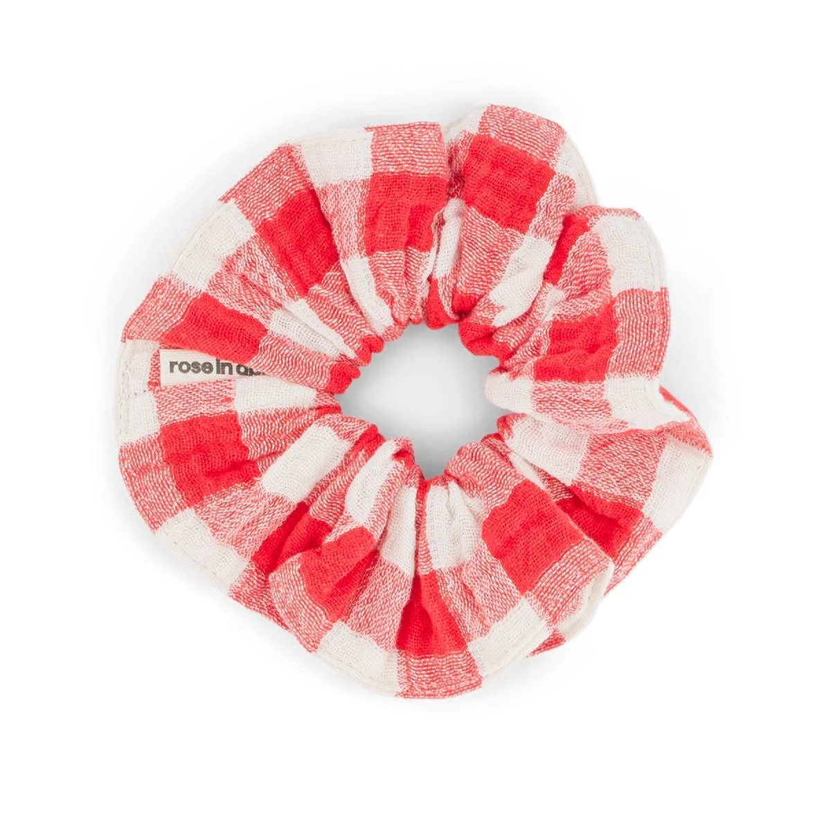 Scrunchie Vichy Tomato - Rose in April