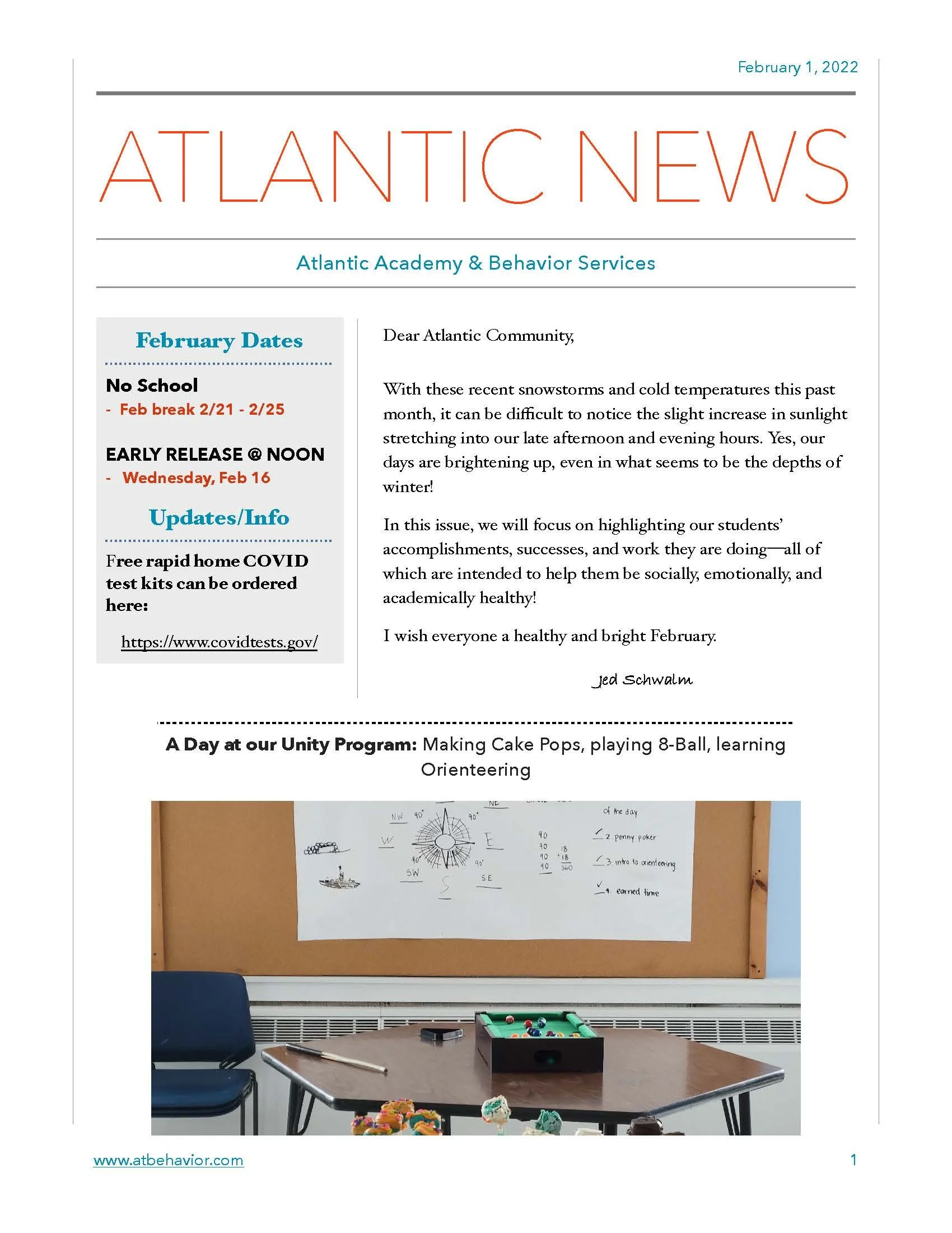 February 2022 Newsletter