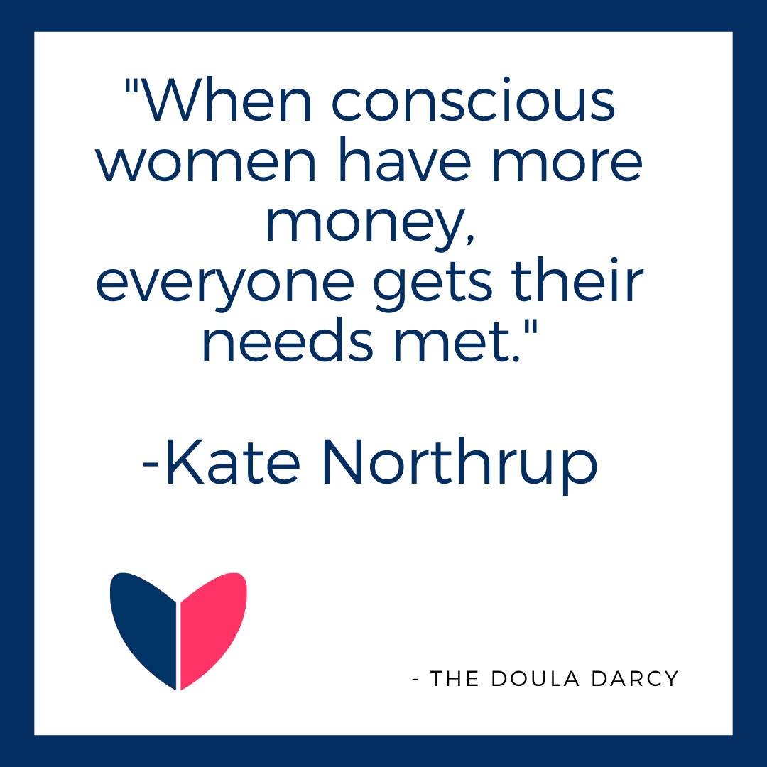 Money's only *bad* when it's used for bad things by bad people.

Imagine what the world would be like IF THE DOULAS HAD MORE MONEY.

More money flowing through the hands of conscious &amp; compassionate women will change the world.

Thanks @katenorth