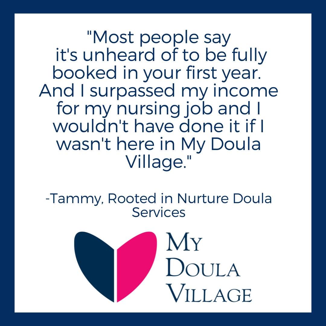 Let&rsquo;s talk real results.

{because the price of My Doula Village is going up in 7 days and I want you to join now so you can lock in a lower rate}

When doulas join My Doula Village, here&rsquo;s what happens in just a few months:
 

✅ They fin