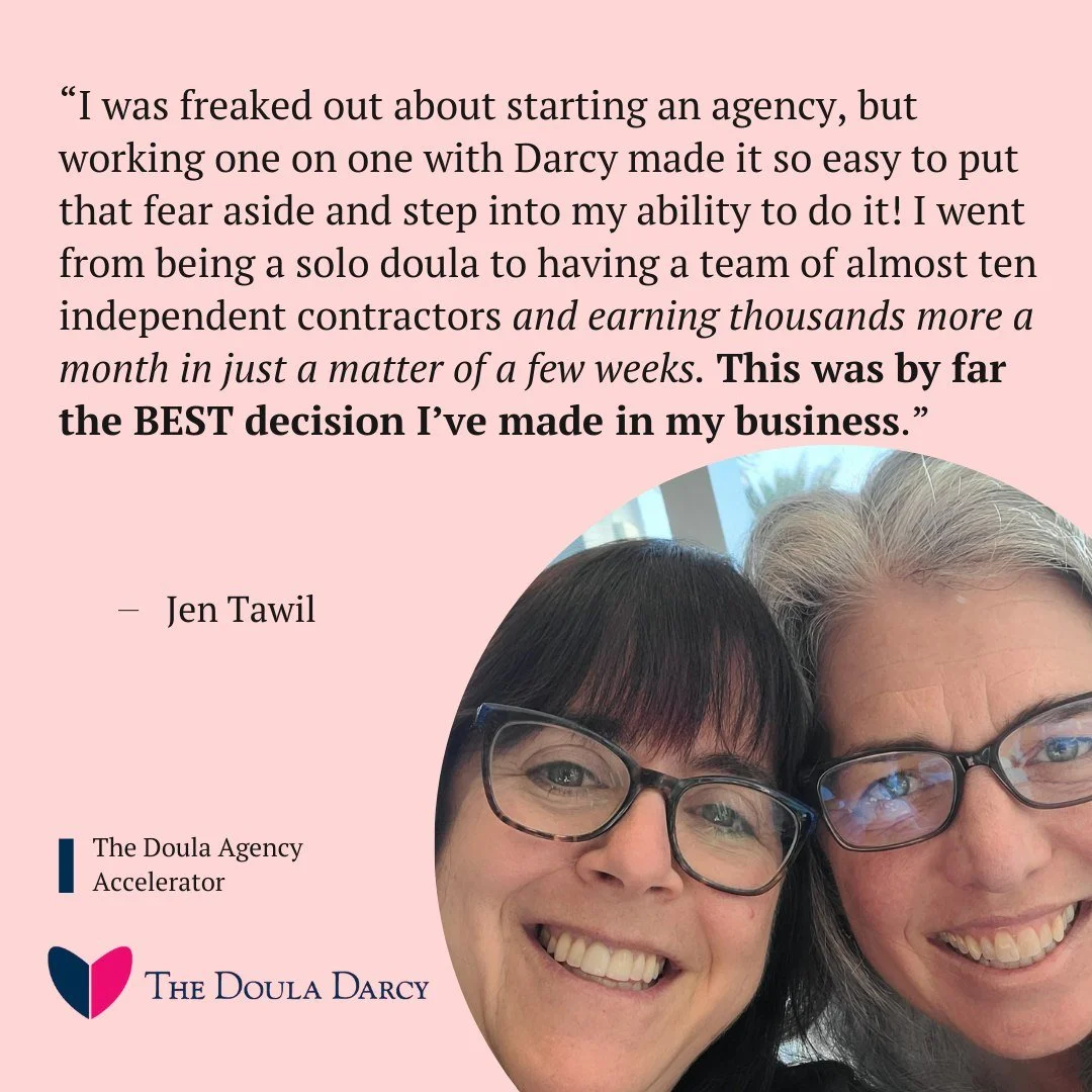 You&rsquo;ve thought about starting a doula agency.
You&rsquo;ve even had the &ldquo;What would it look like?&rdquo; thoughts.

Maybe you&rsquo;ve been:
🌀 Referring clients to other doulas
🌀 Feeling overwhelmed by what it takes
🌀 Scared to ruin yo