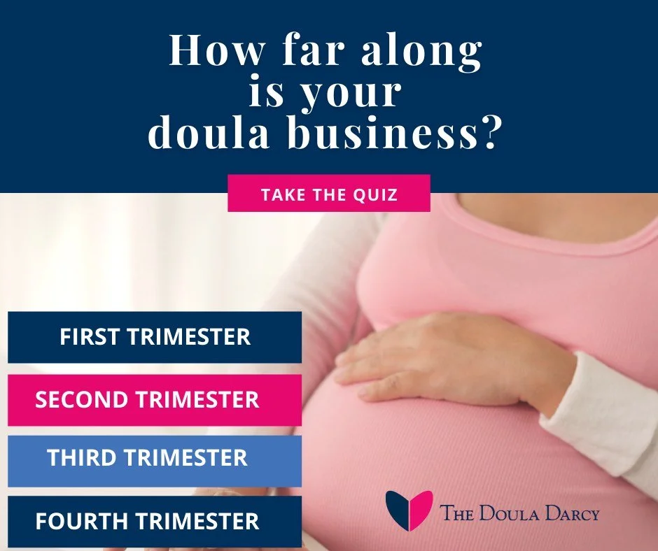 ��Take the Doula Biz Quiz! 
Get a personalized plan to get more clients based on the results.

Take this 45 second quiz to identify the actual "trimester" your doula business is in AND get a personalized plan on how to get clients based on 