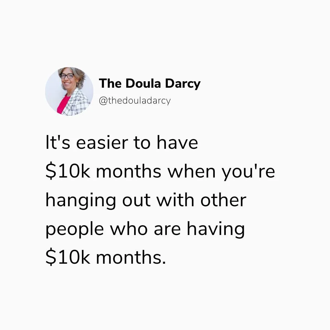 It's way more fun, too! 💃

Put yourself in the virtual and IRL rooms with the people who are DOING and BEING the things you want to DO &amp; BE.

(read that again).