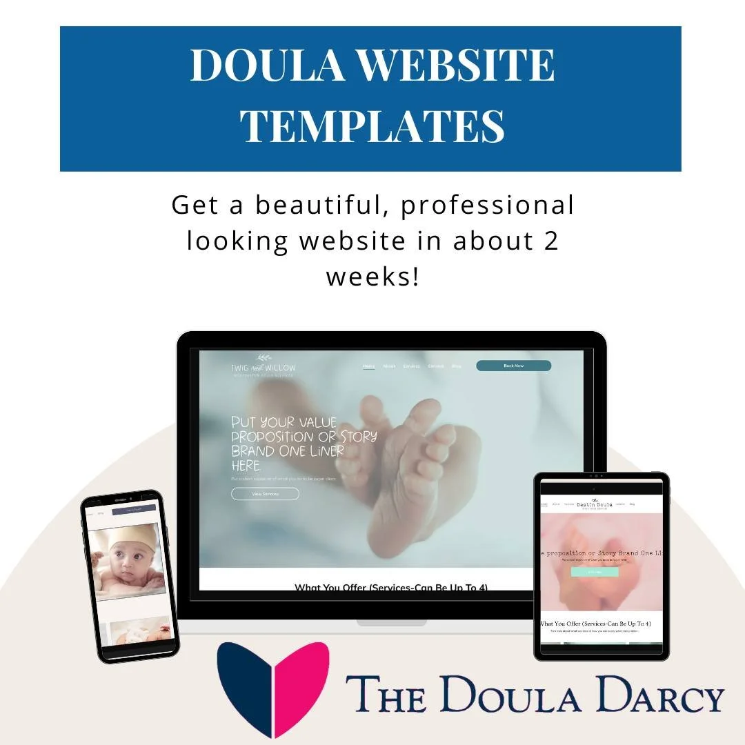 🌐✨ Are you a new doula trapped in the endless loop of not making decisions about your website? 

Stop waiting and start doing! 

Our doula website templates are designed to get you online and serving clients in less than two weeks. 

Why wait to mak