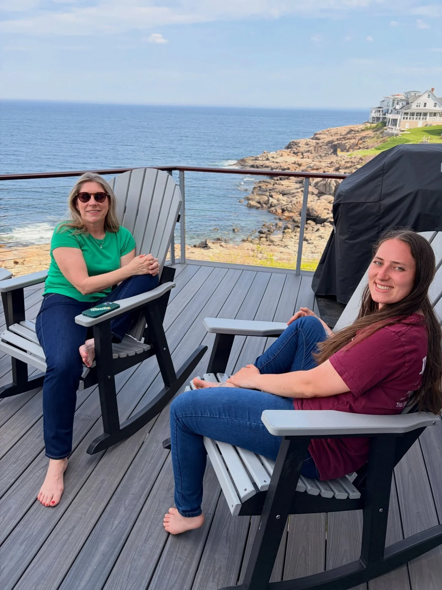 Headshots with @rayaonassignment and dinner of filet and lobster with @personalchefmaine made day 2 in Maine really special!