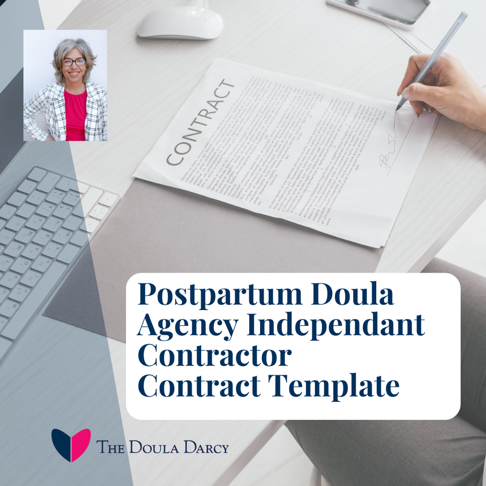 Contract template for Independent Contractor Postpartum Doulas