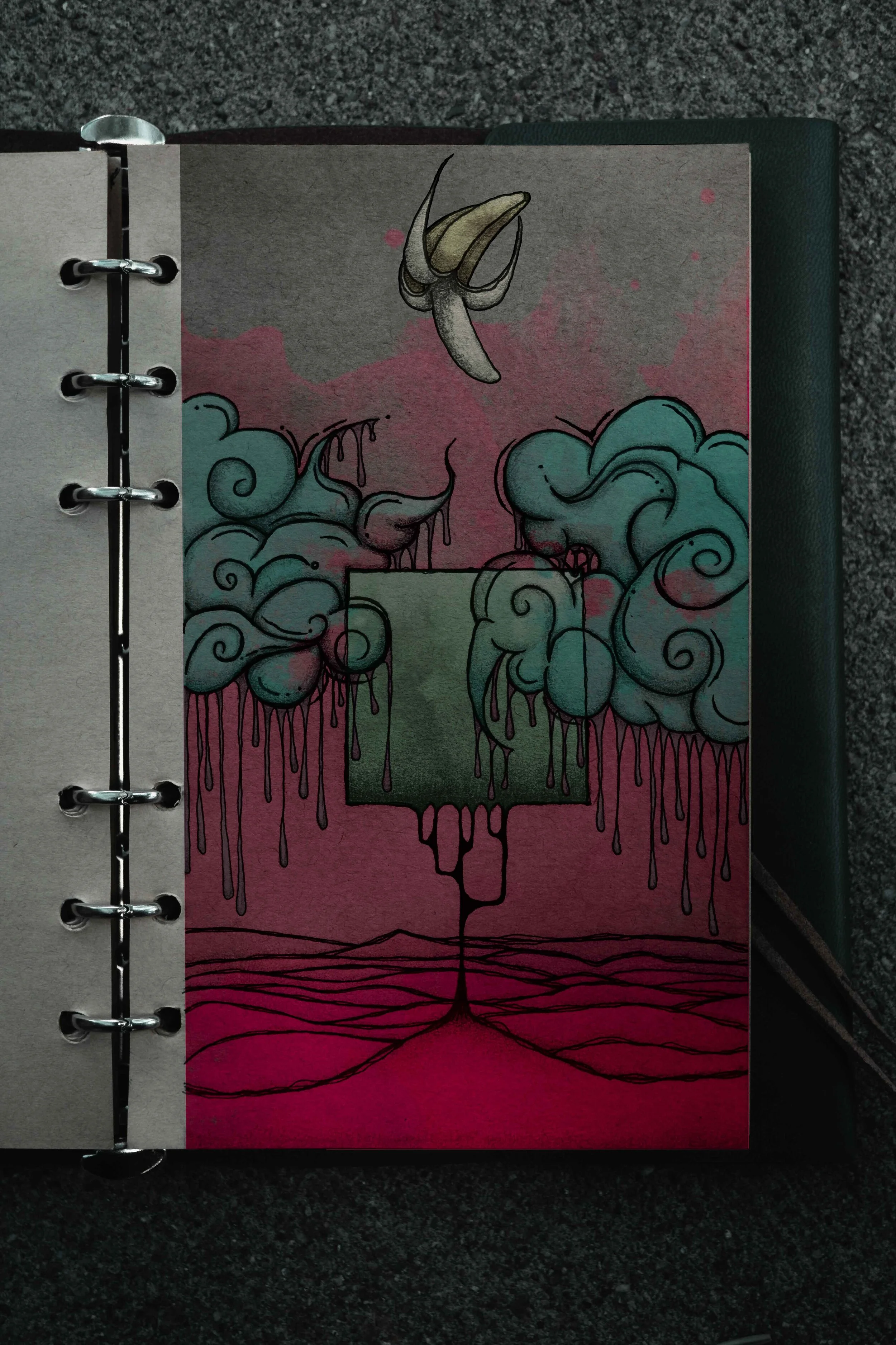 Almost Gris fan art I guess. Digitally colored traditional illustration.