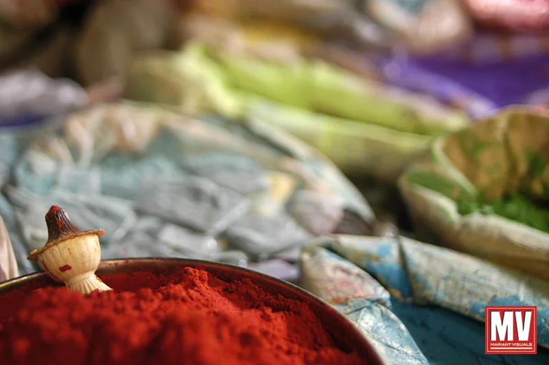 Powdered dye market, Ooty, India