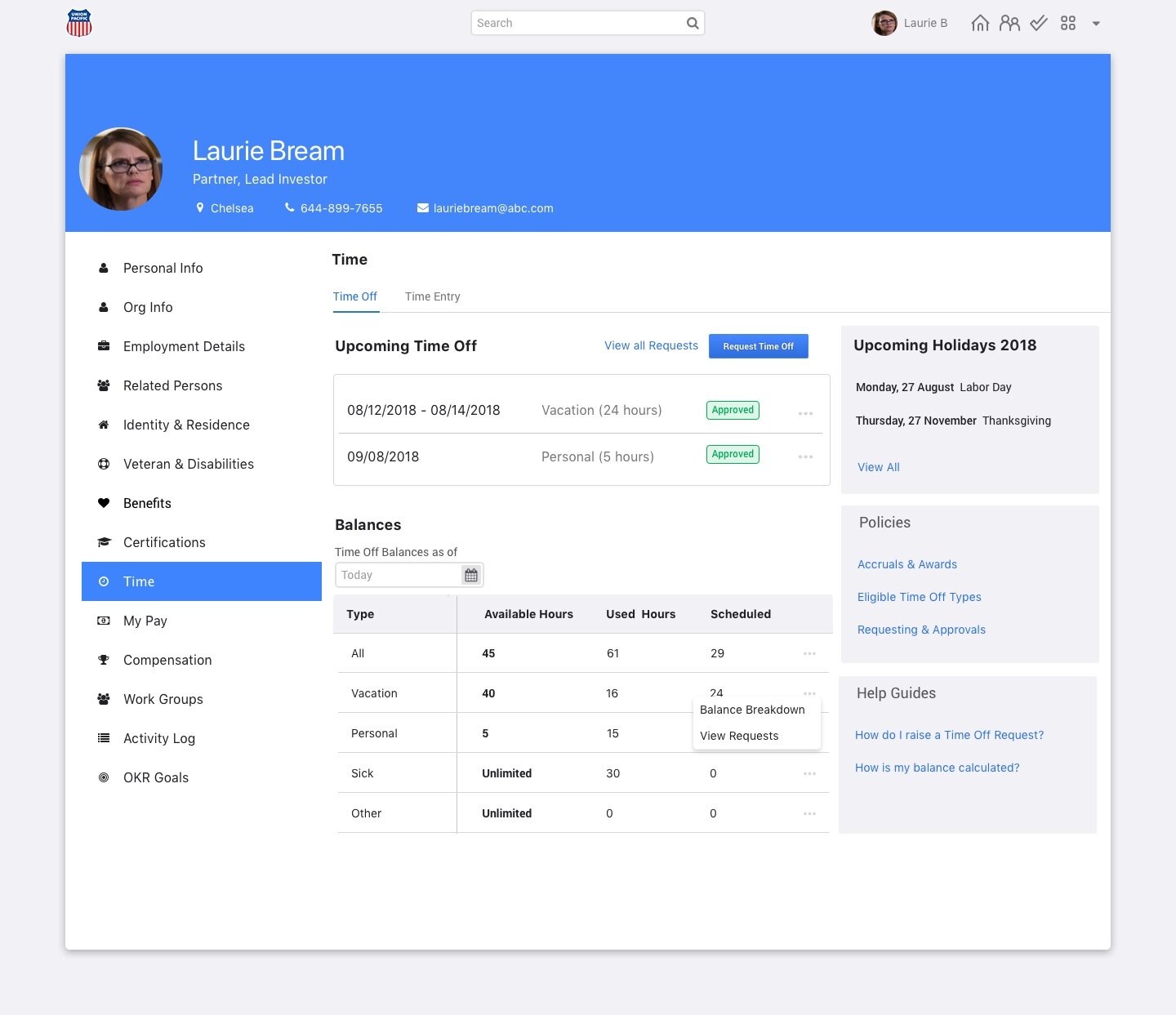 Desktop Time App — Nicky Conti