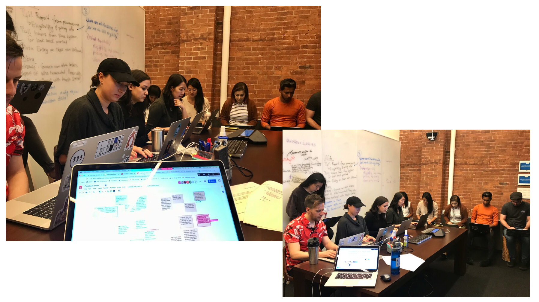 UX Designers trialing the Playsheet during Studio.