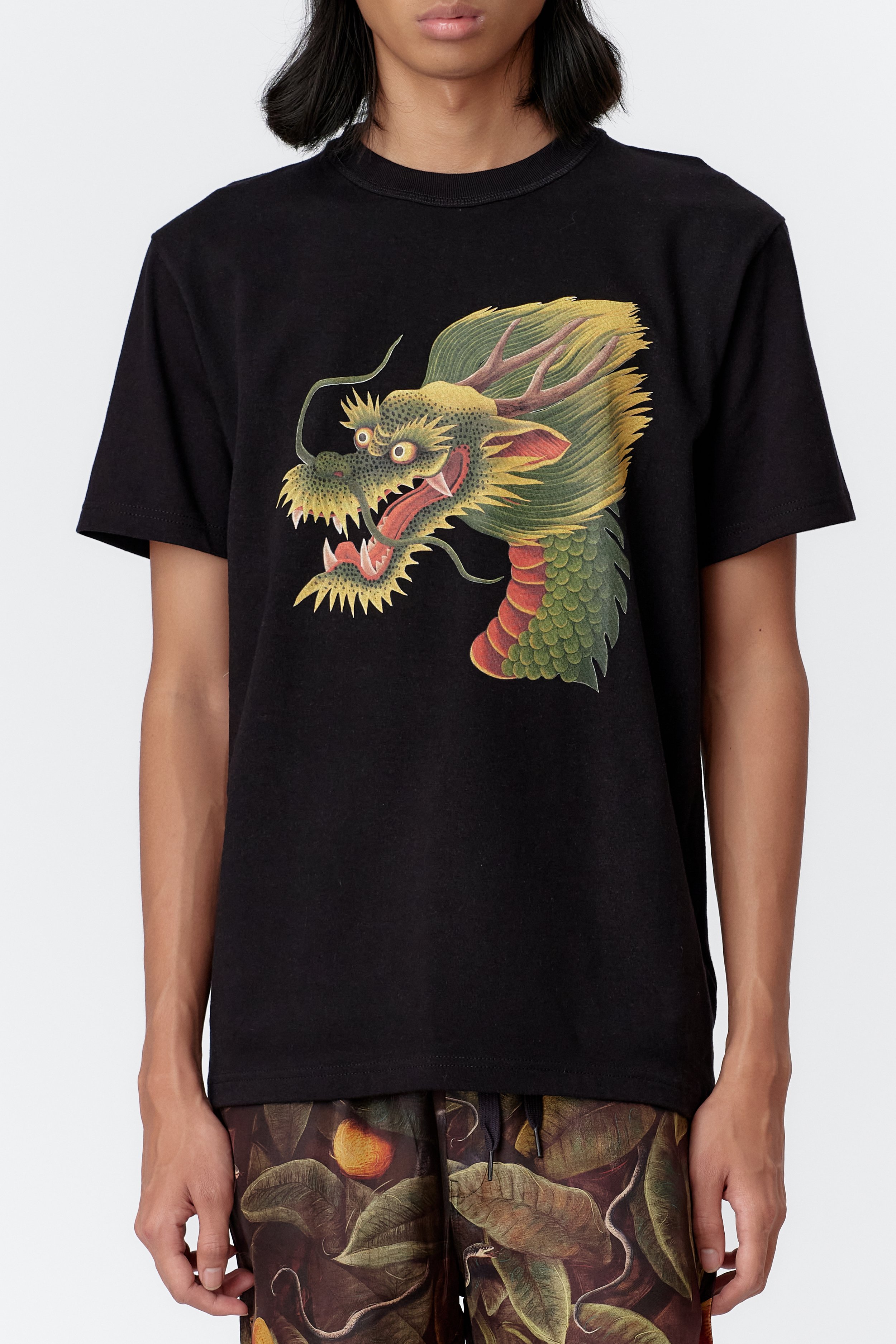 Dragon painting on endless joy front print t-shirt