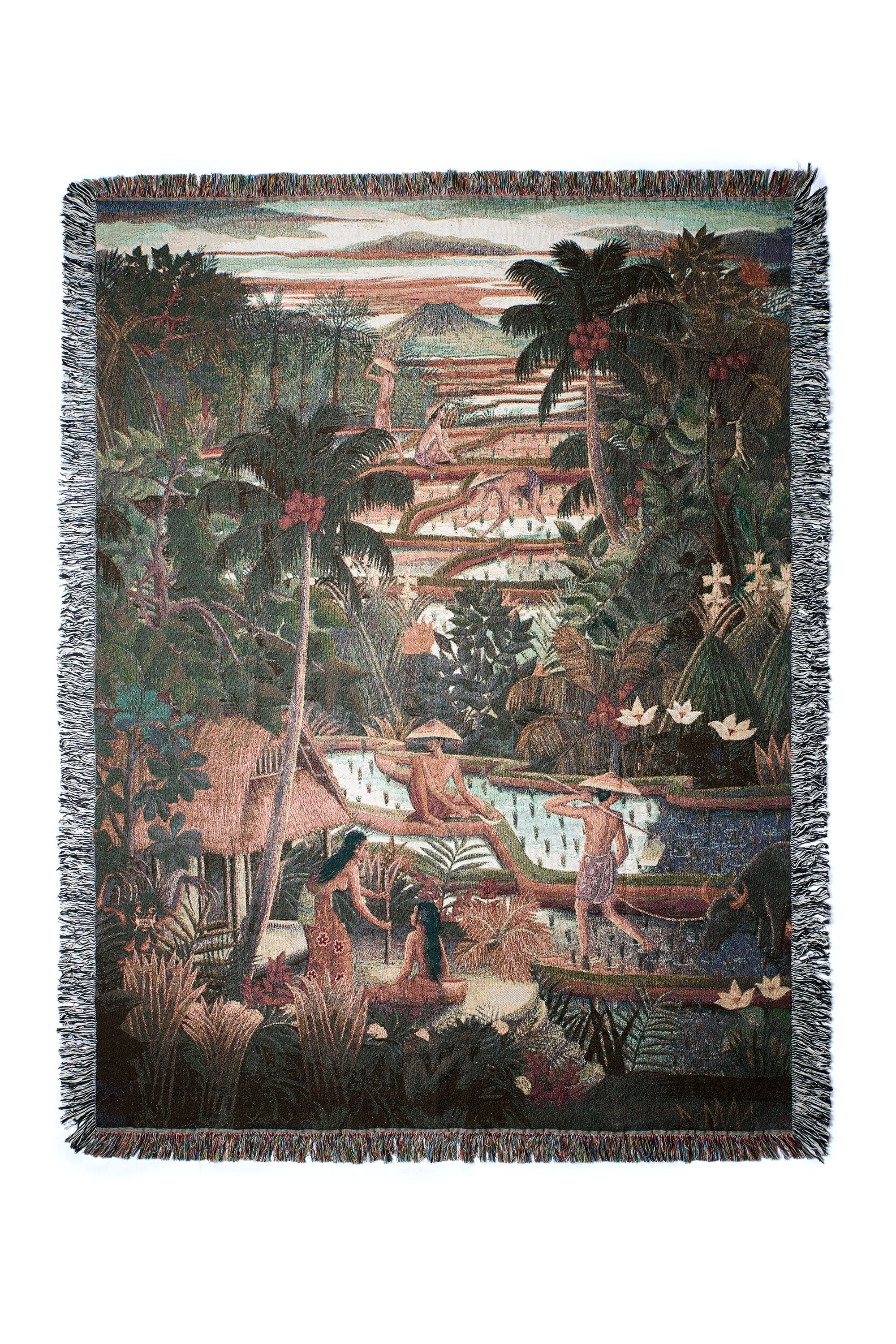 SUBAK ORGANIC COTTON WOVEN BLANKET