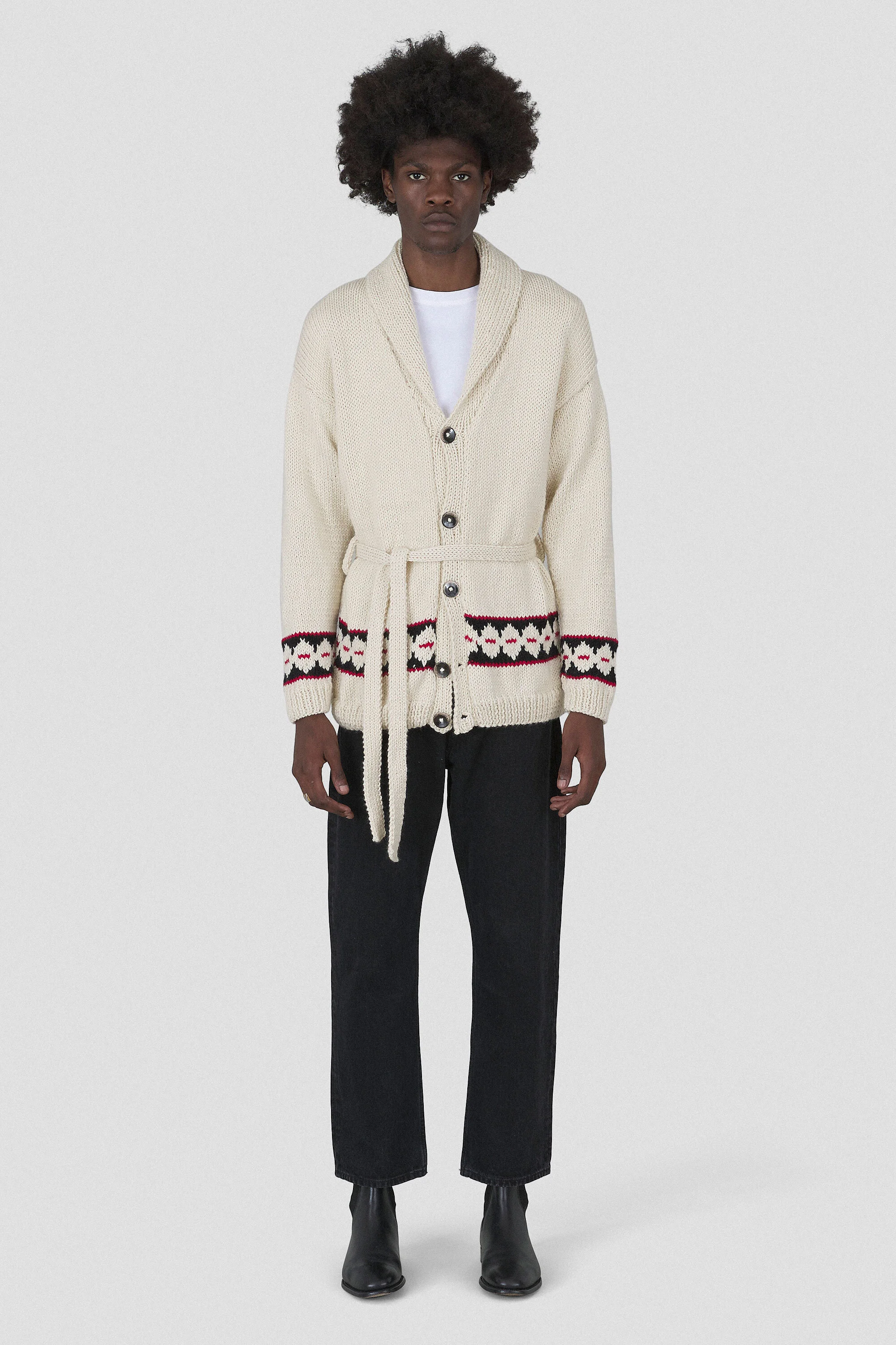 LEOPARD PRINT MOHAIR WOOL JACQUARD KNIT CARDIGAN — ENDLESS JOY