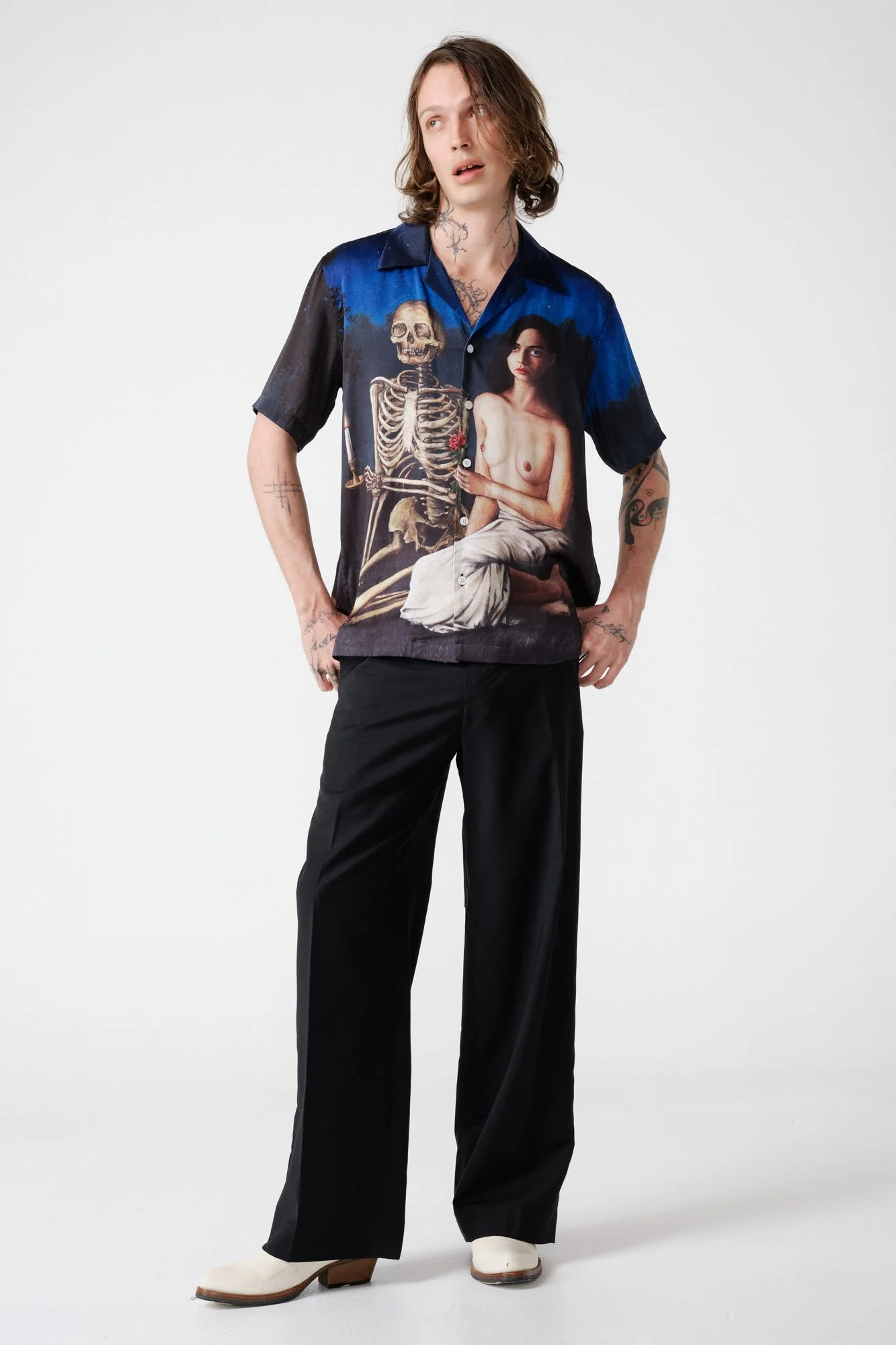 endless-joy-wave-after-wave-silk-satin-printed-short-sleeve-shirt-model-relaxed