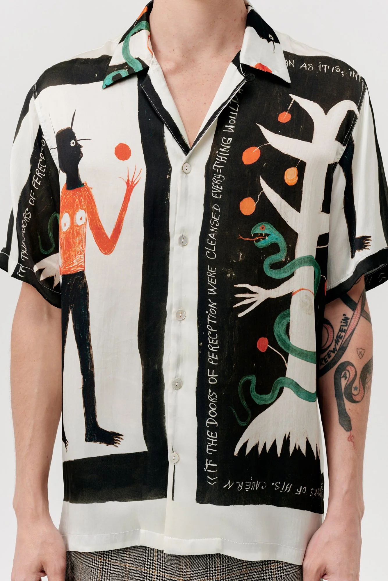 endless-joy-gnosis-printed-silk-satin-short-sleeve-shirt-front-close-up