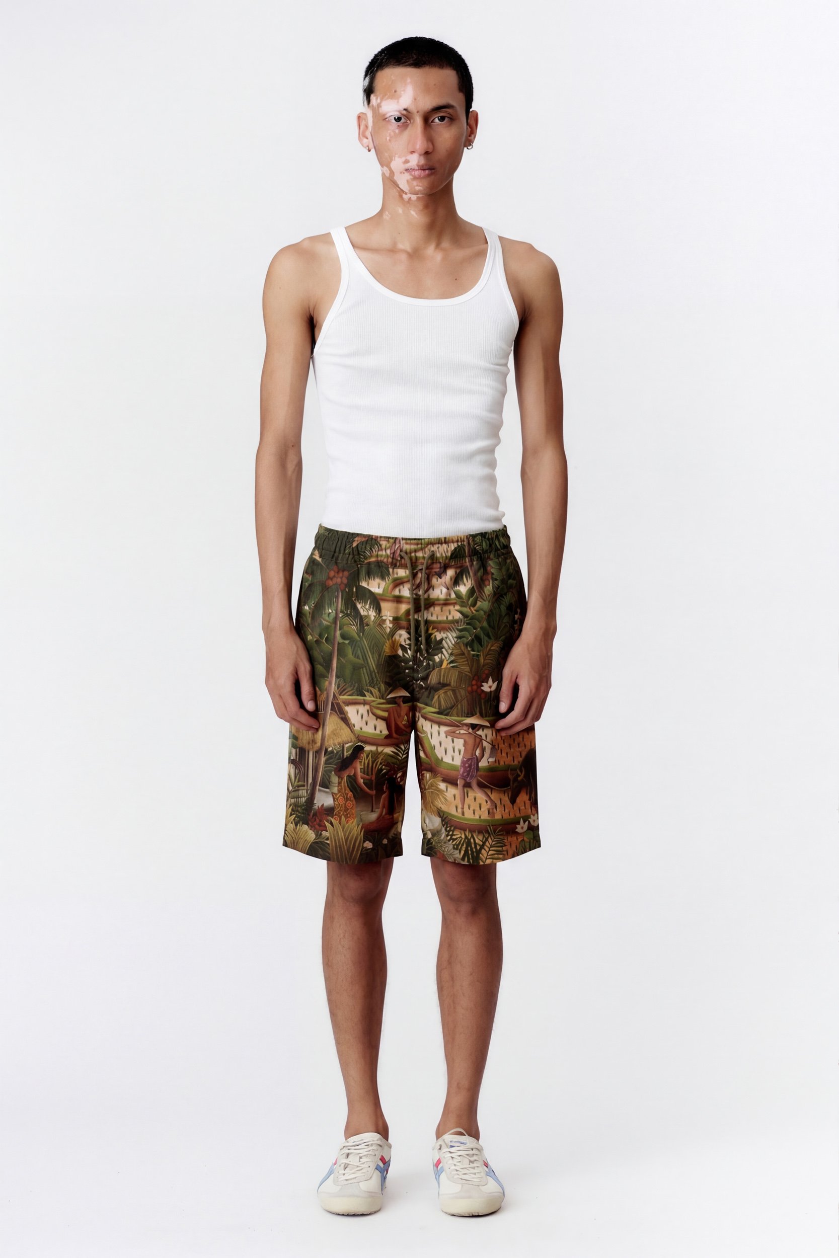 SUBAK GREEN PREMIUM RAYON BOARD SHORT