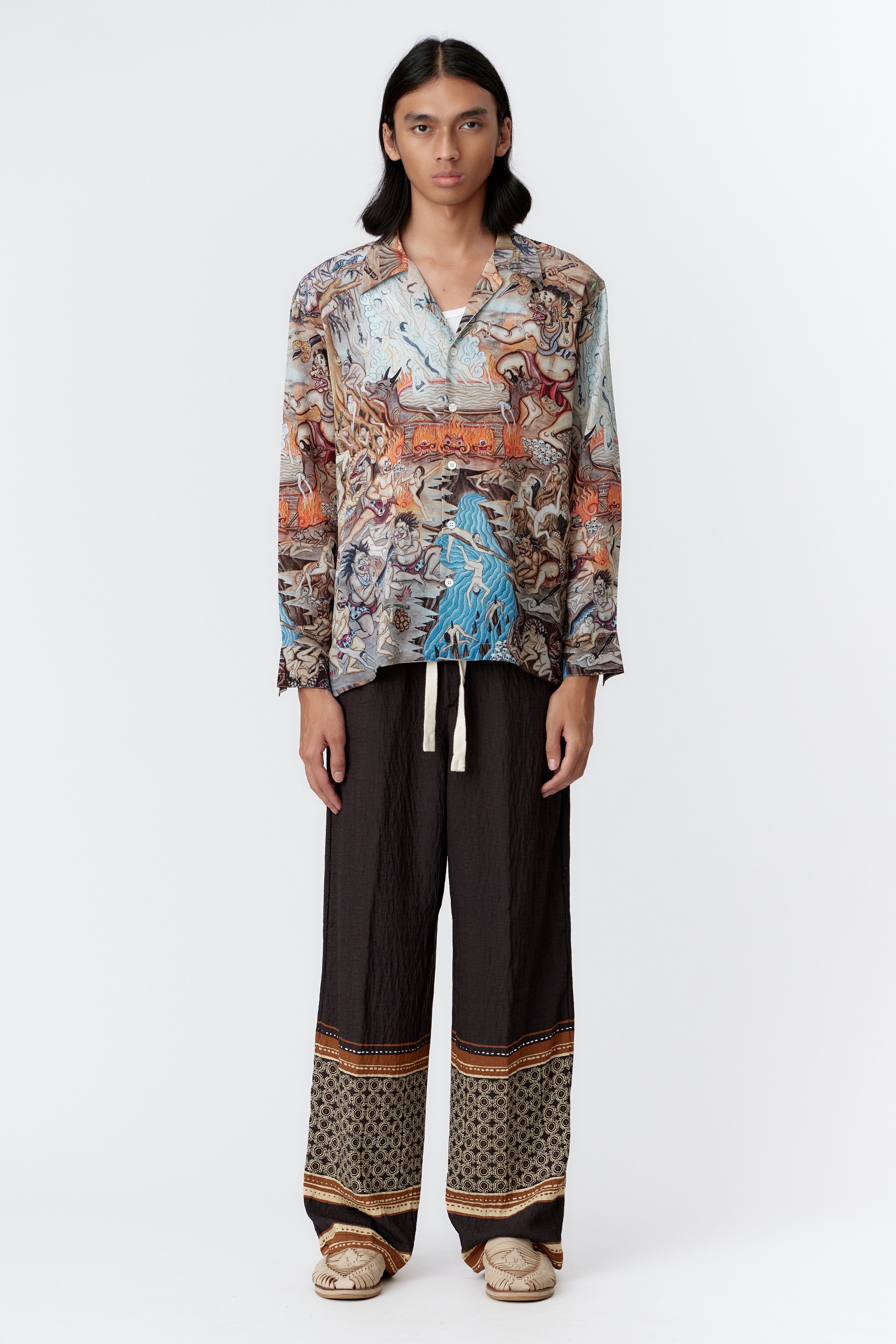 ATMA PENANGSARAN SILK CREPE LONG SLEEVE SHIRT