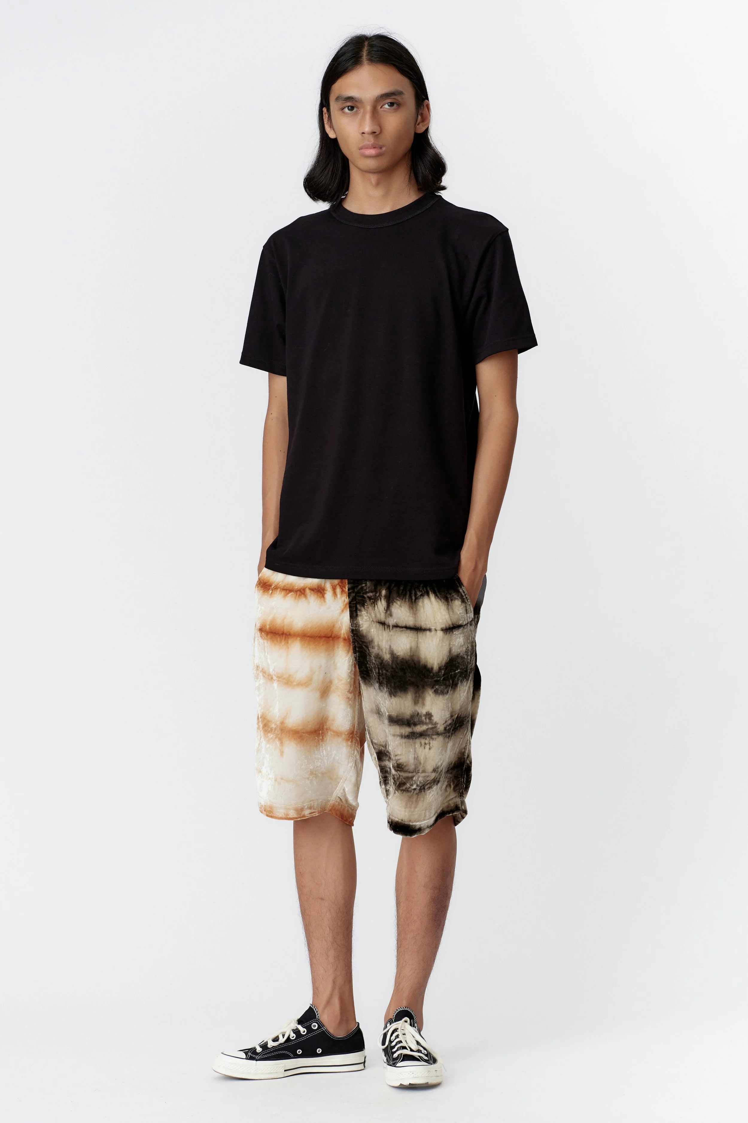 TIGER BLACK BLACK BACK PRINT ORGANIC COTTON T-SHIRT