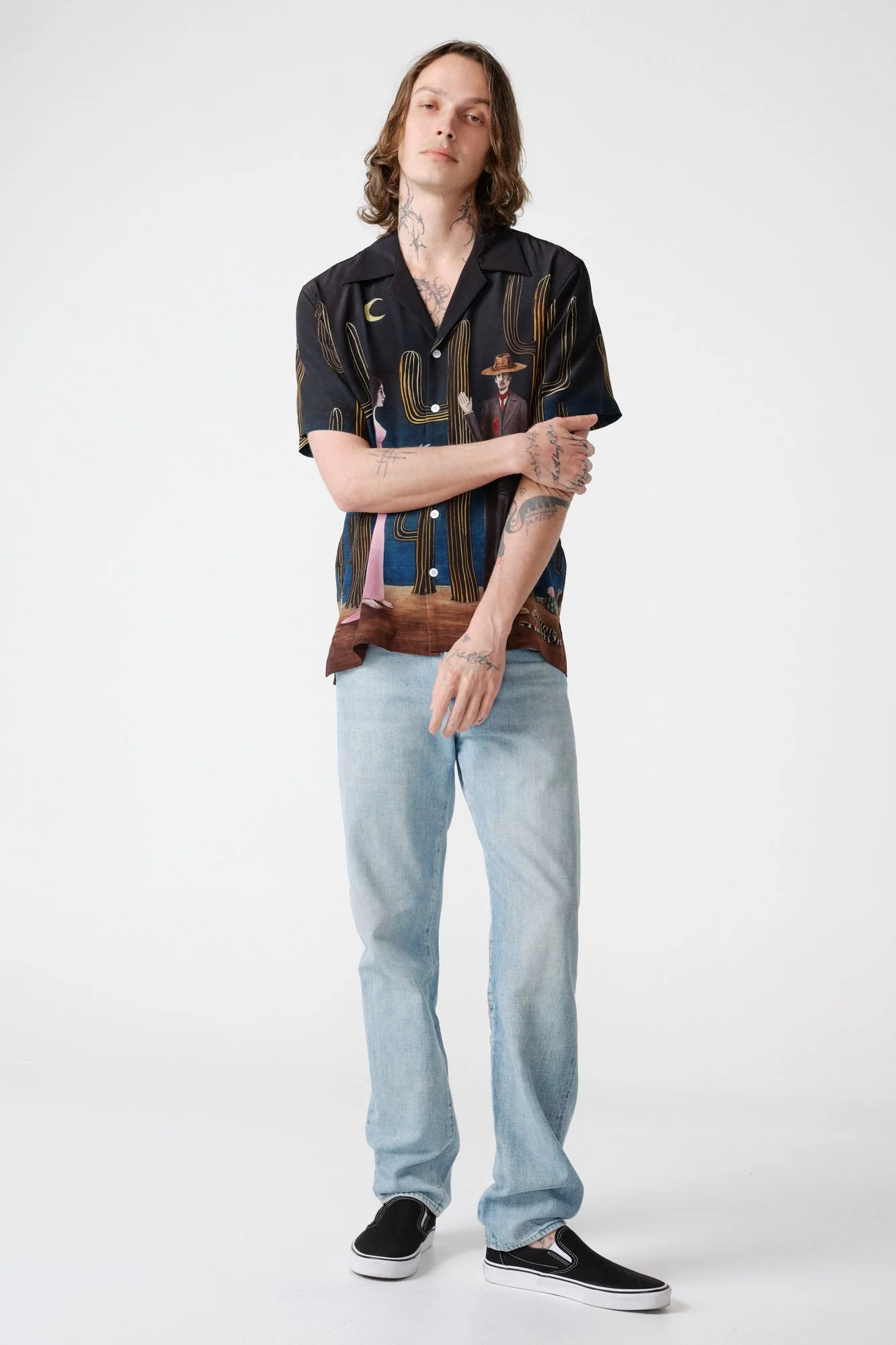 endless-joy-bang-bang-blue-printed-silk-crepe-short-sleeve-shirt-front-relaxed