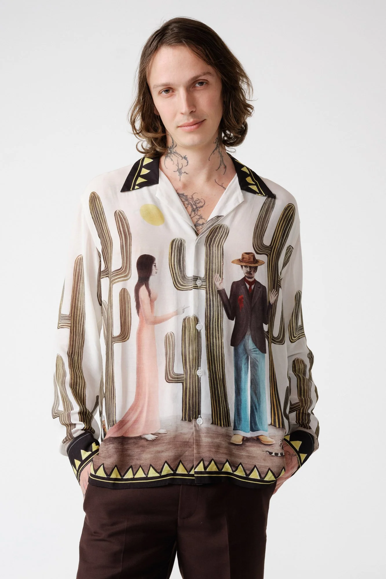 endless-joy-bang-bang-off-white-silk-rayon-long-sleeve-shirt-close-up