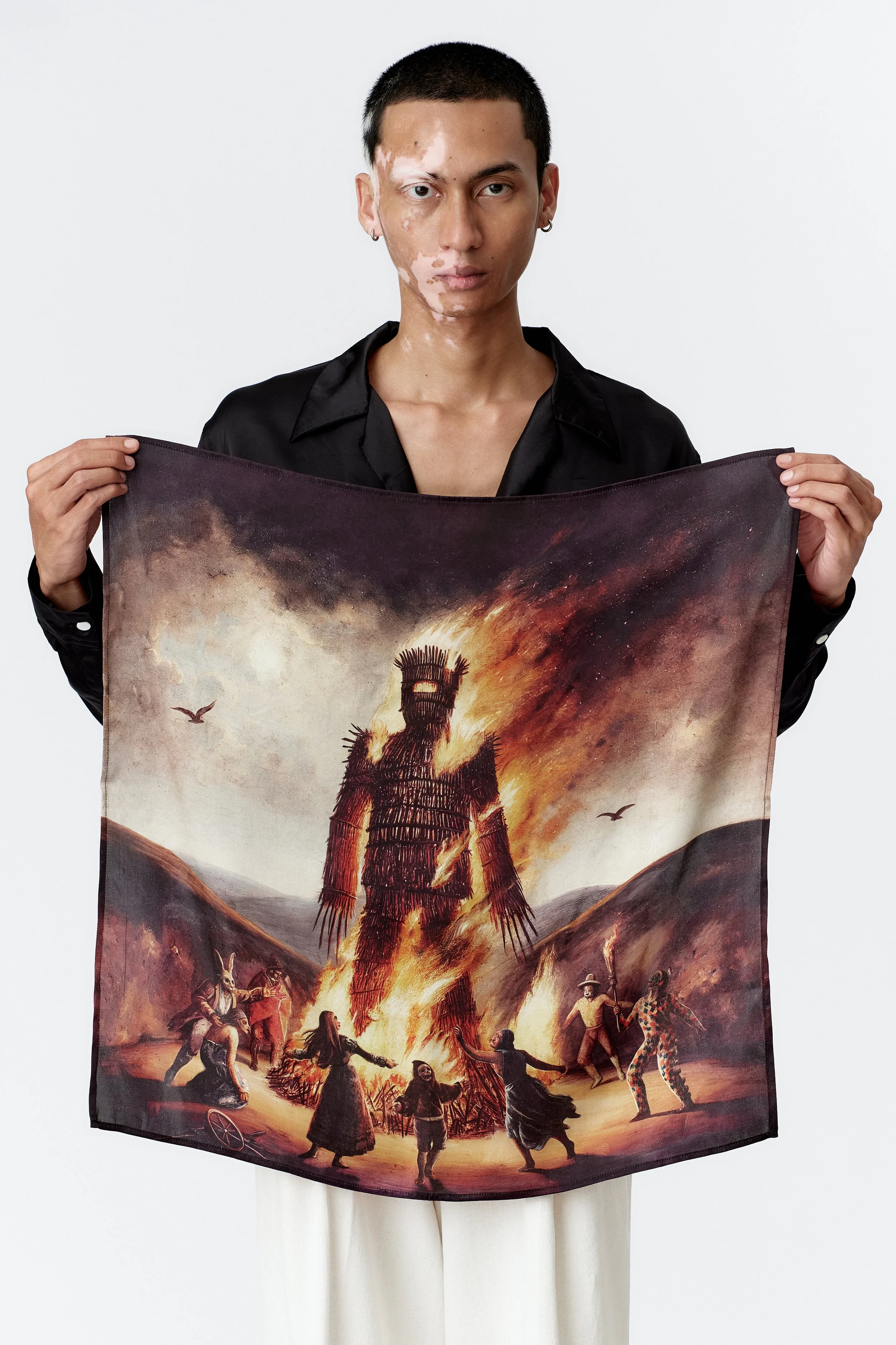 WICKERMAN SILK SATIN SCARF