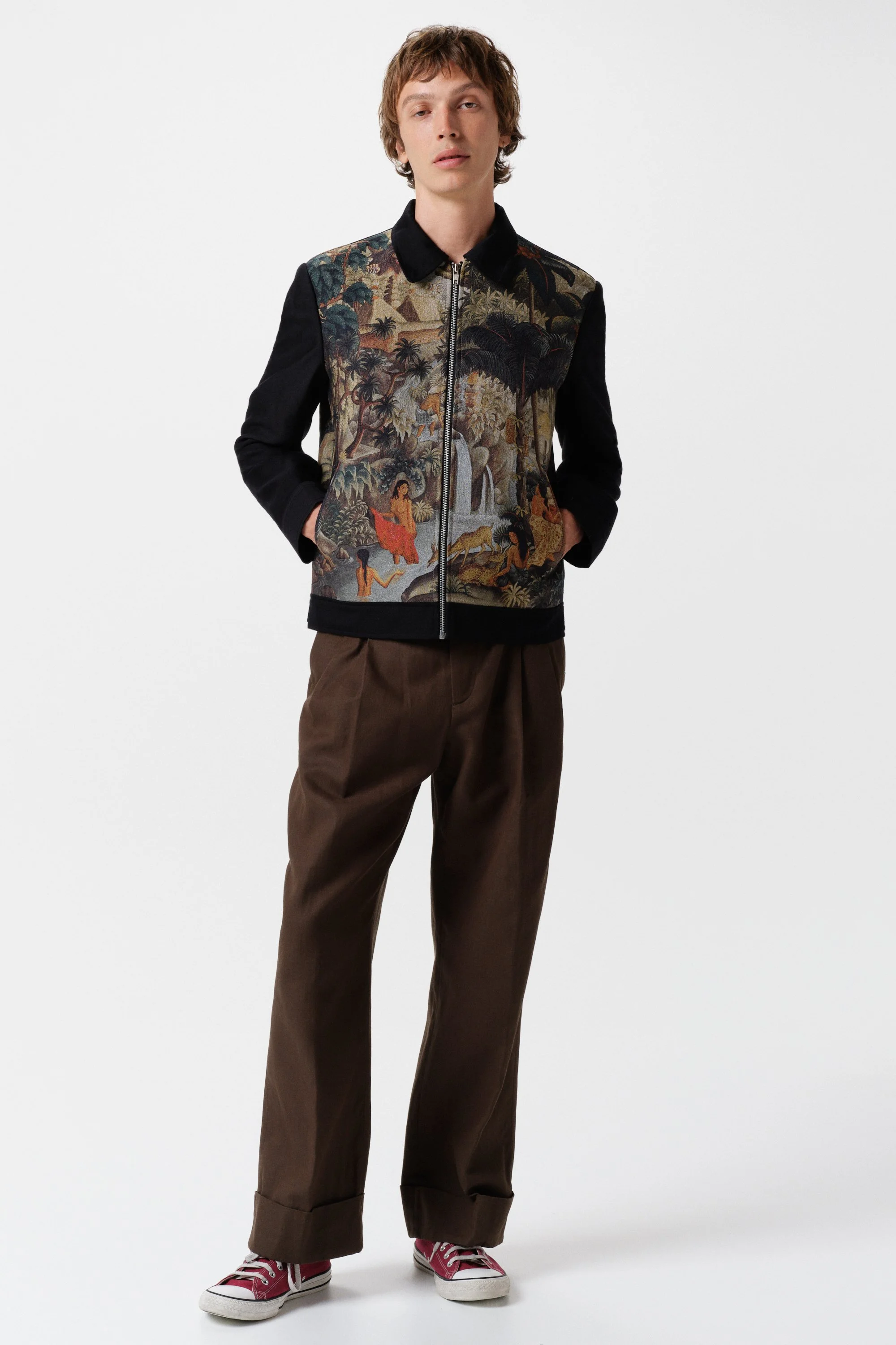 CAMPUHAN JACQUARD WOVEN BLOUSON JACKET