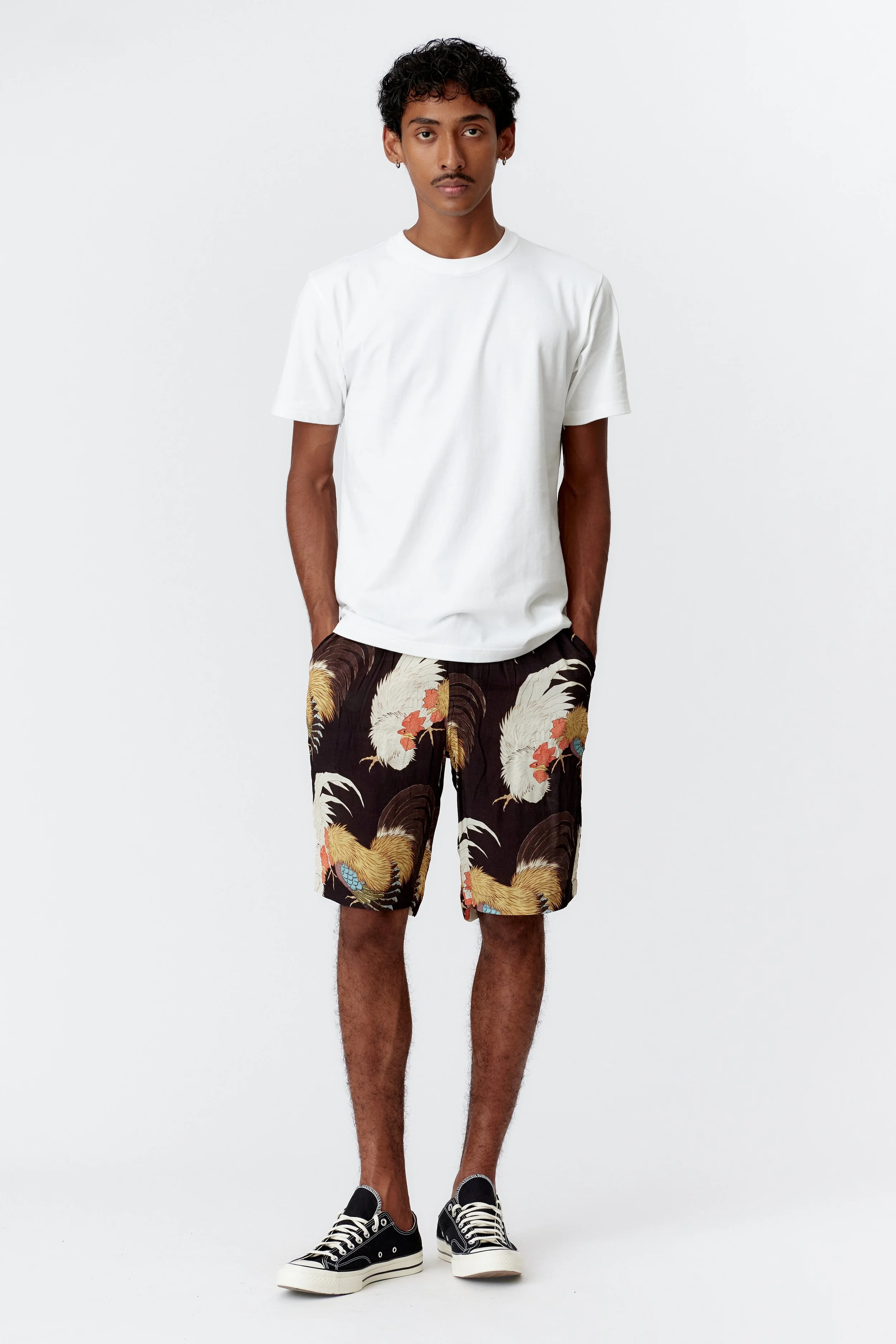 PLEASURE GARDEN WHITE BACK PRINT ORGANIC COTTON T-SHIRT