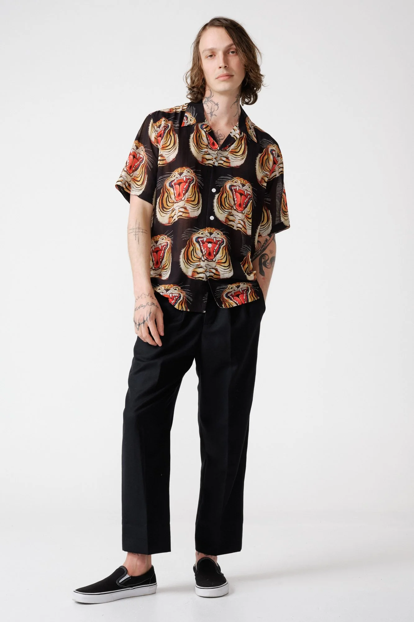 endless-joy-tigre-black-silk-rayon-short-sleeve-shirt-relaxed-front