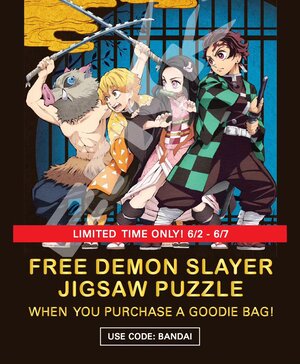 It's officially 2 more weeks until our next Taste of Japan in Anaheim‼️ **SPECIAL WEEK EVENT** Limited Time Only! 6/2 - 6/7 ➡️GET 1 FREE DEMON SLAYER JIGSAW PUZZLE when you purchase a goodie bag this week! $45/bag How? 1) Go to www.tasteofjpn.com/