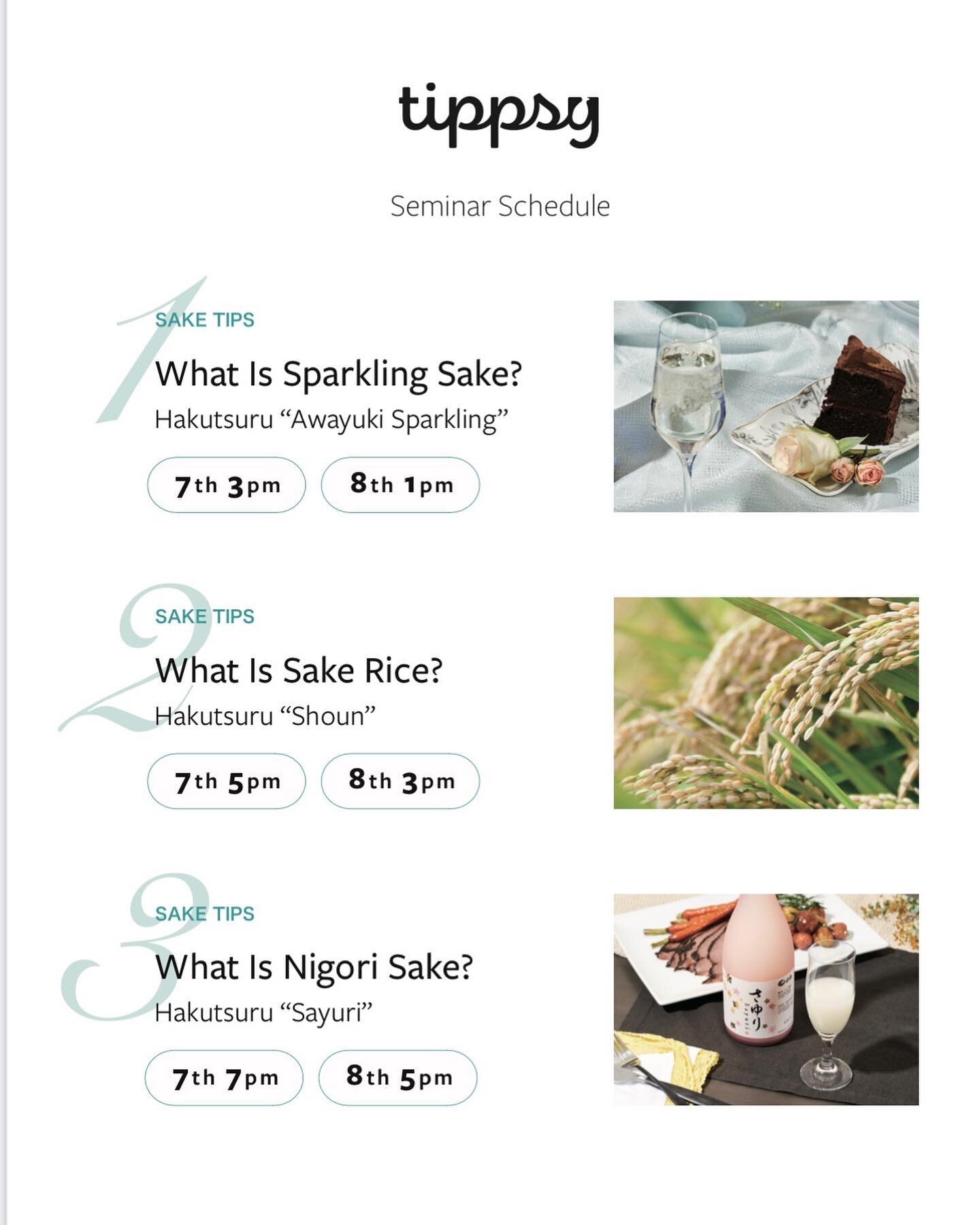 Don&rsquo;t miss out &ldquo;FREE&rdquo; Sake seminar with @tippsysake at Yokocho Area in Taste of Japan event! Please mark it on your calendar. Event tickets are available at https://www.tasteofjpn.com