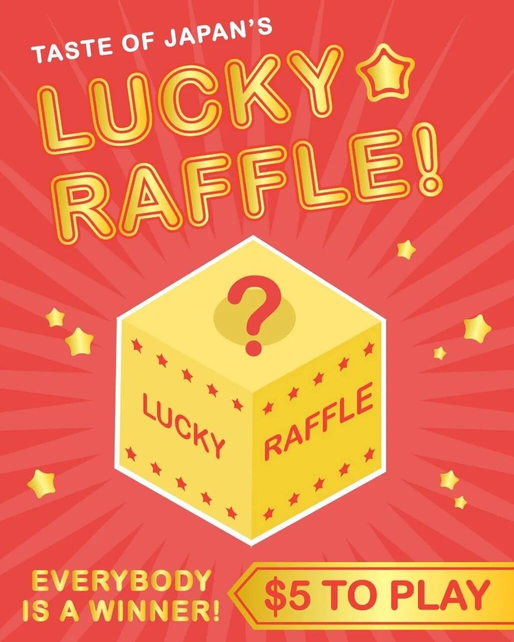 🎫🎟️ WE GOT RAFFLE !! A golden box filled with special prizes such as Round 1 Play Card, up to $25 coupons &amp; gift cards from food vendors, featured drinks, snacks and more!
-
▶️Come to the INFO BOOTH to play
-
The excitement for this weekend jus
