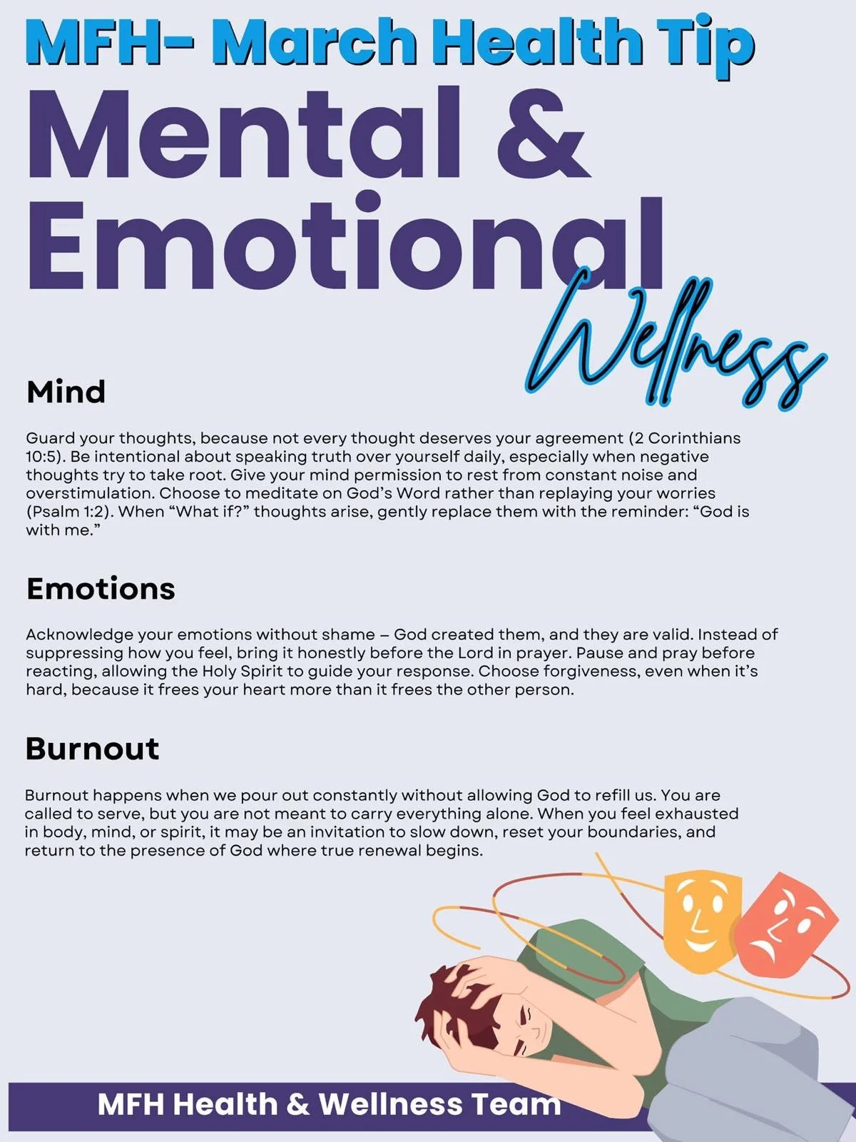 MFH - March Health Tip - Mental &amp; Emotional Wellness