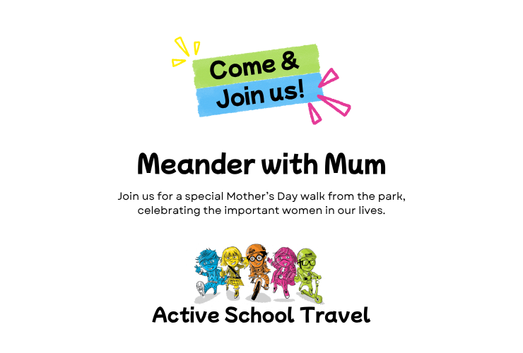Active School Travel: Meander with Mum – walk from the park