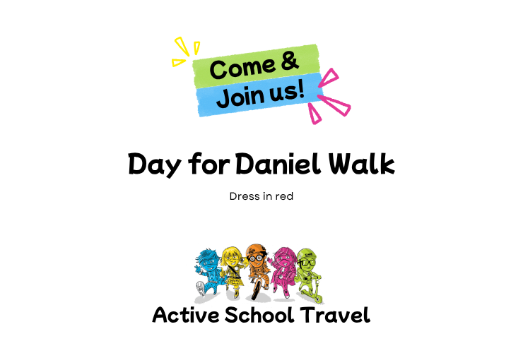 Active School Travel: Day for Daniel Walk – dress in red