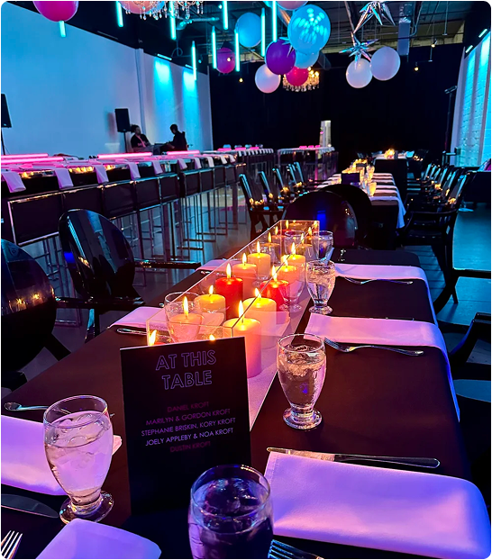 Guests celebrating at an event