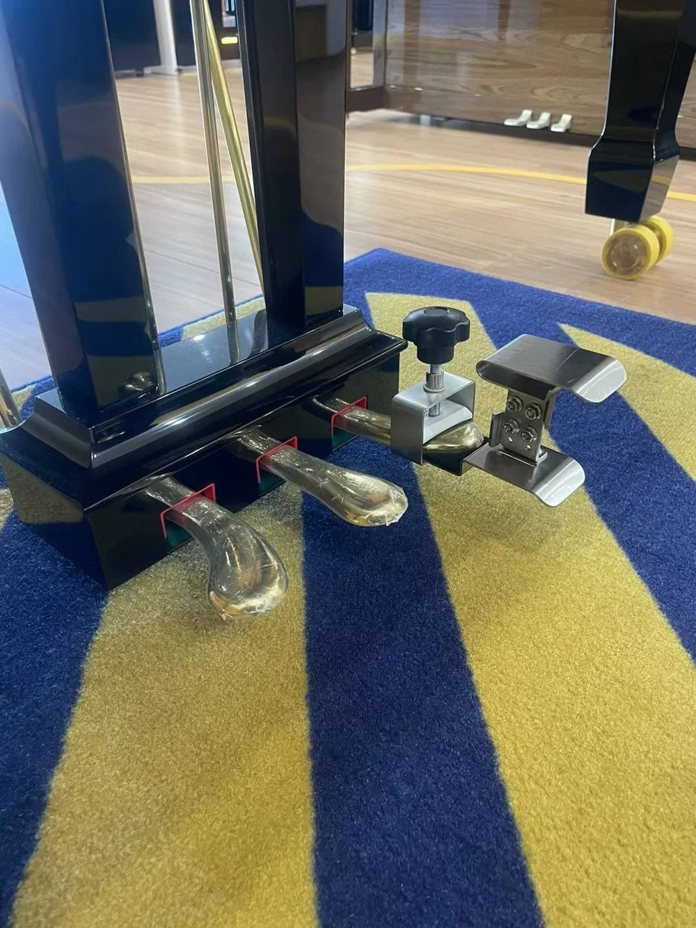 足台＋サポートペダル（イトマサ Piano Support Pedal II） ITOMASA ピアノサポートペダル II + ピアノサポート足台 黒 セット