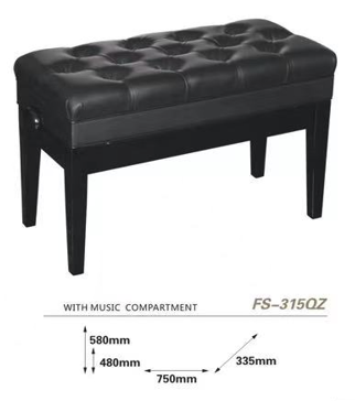 FS-315QZ Piano Stool Duet Adjustable