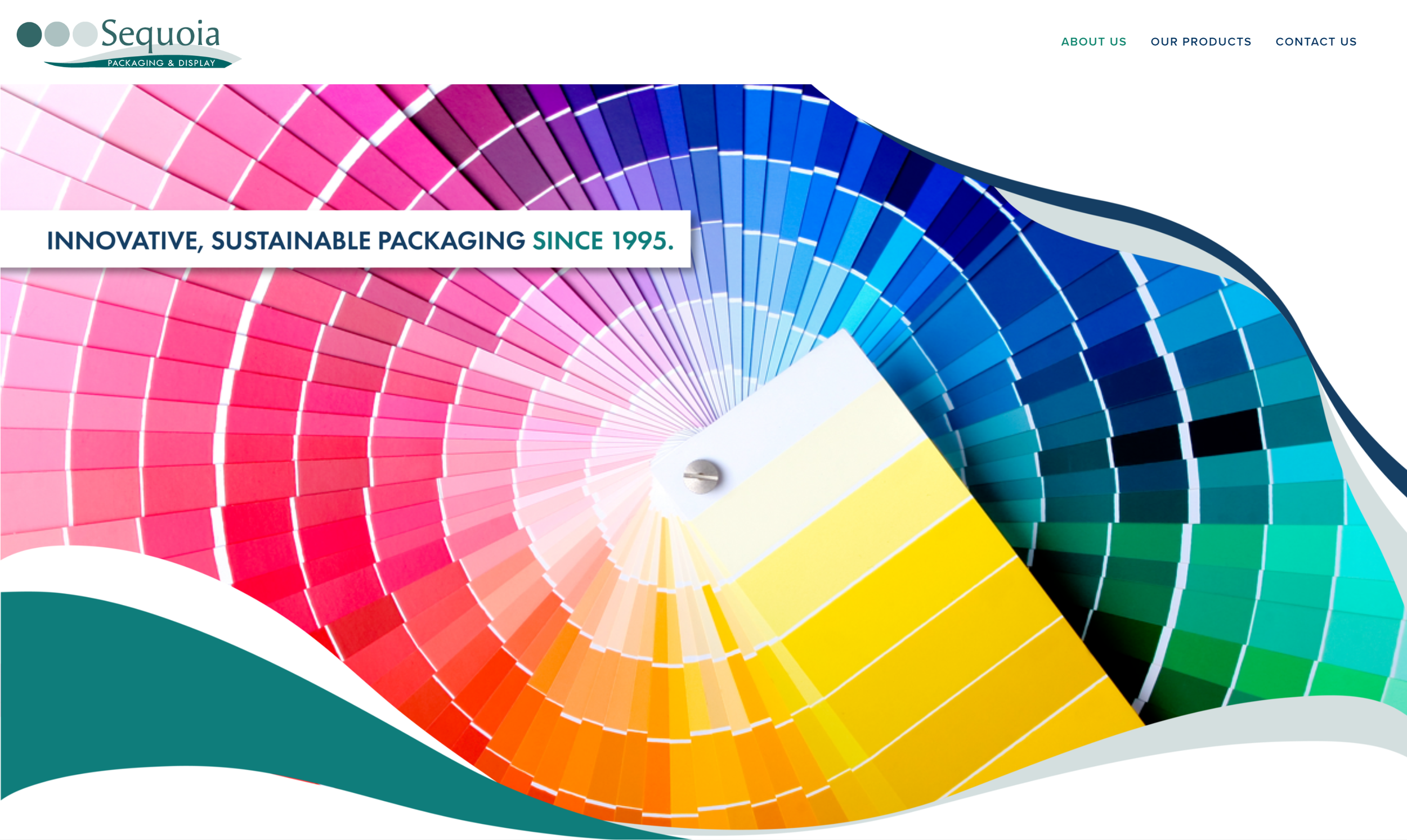  Sequoia Packaging wanted a dynamic  website  designed with fluid ocean lines in mind - along with clean white elements and fresh taglines.  