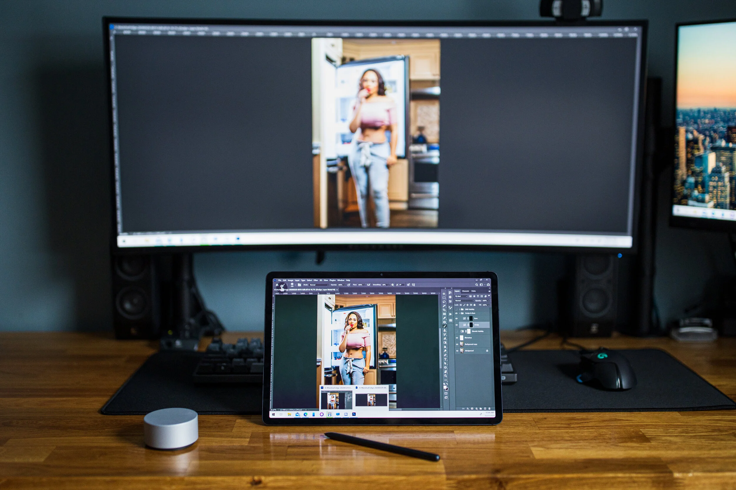 Using a Samsung Tab S7+ and Photoshop with SuperDisplay