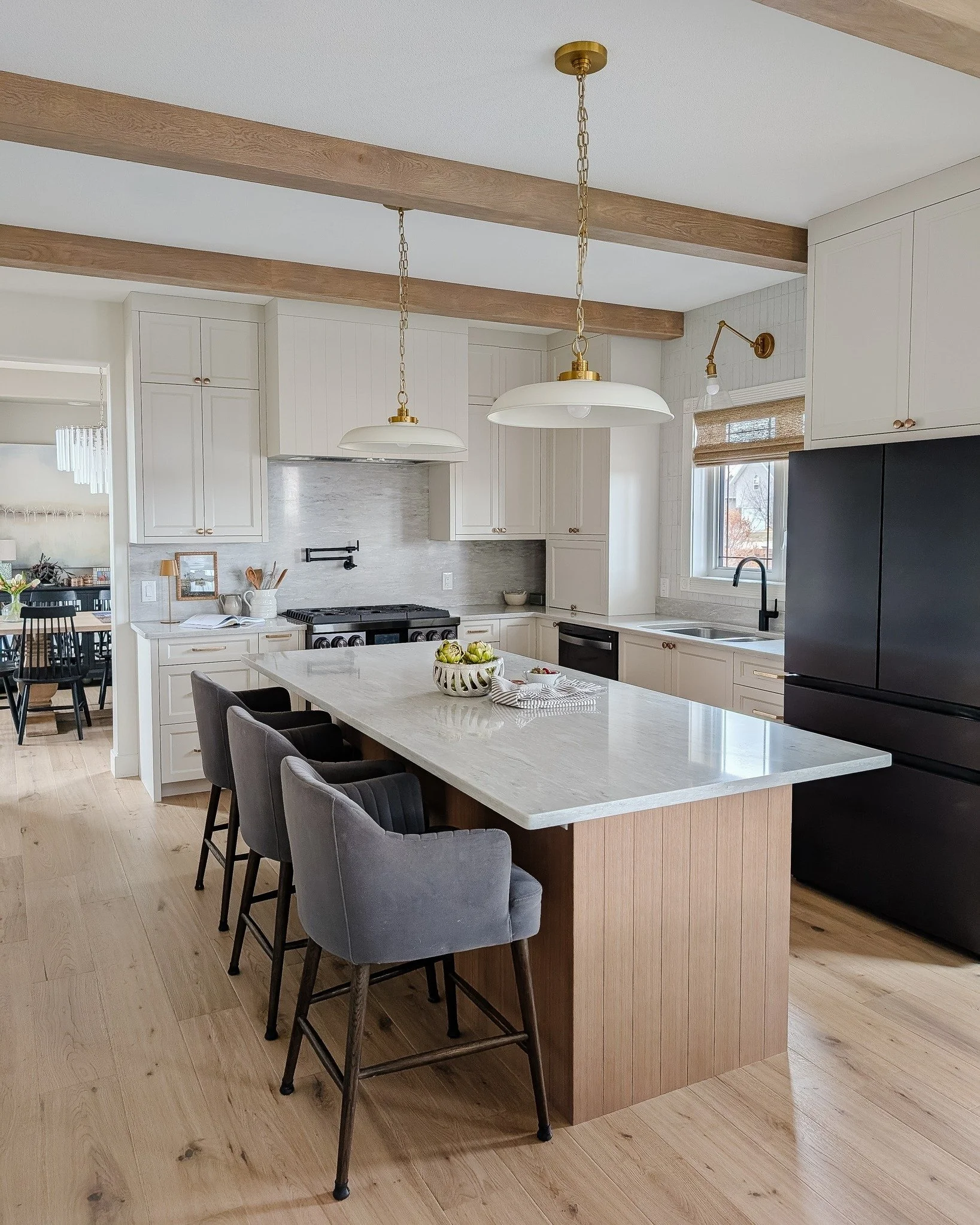 // Before + After // There's a reason we called this project &quot;Look at the Bright Side&quot;; it's devastating to have leaks in you home, wrecking what you have. But if you can upgrade like the homeowners in this one, you'll love you space even m