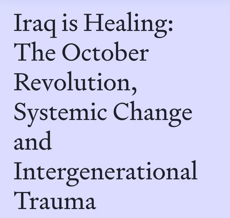   I have been called to write this article to share the struggle of my brothers and sisters in Iraq, who have been taking to the streets since October 25, demanding their country back. They deserve our attention.     https://medium.com/@WATM/iraq-is-